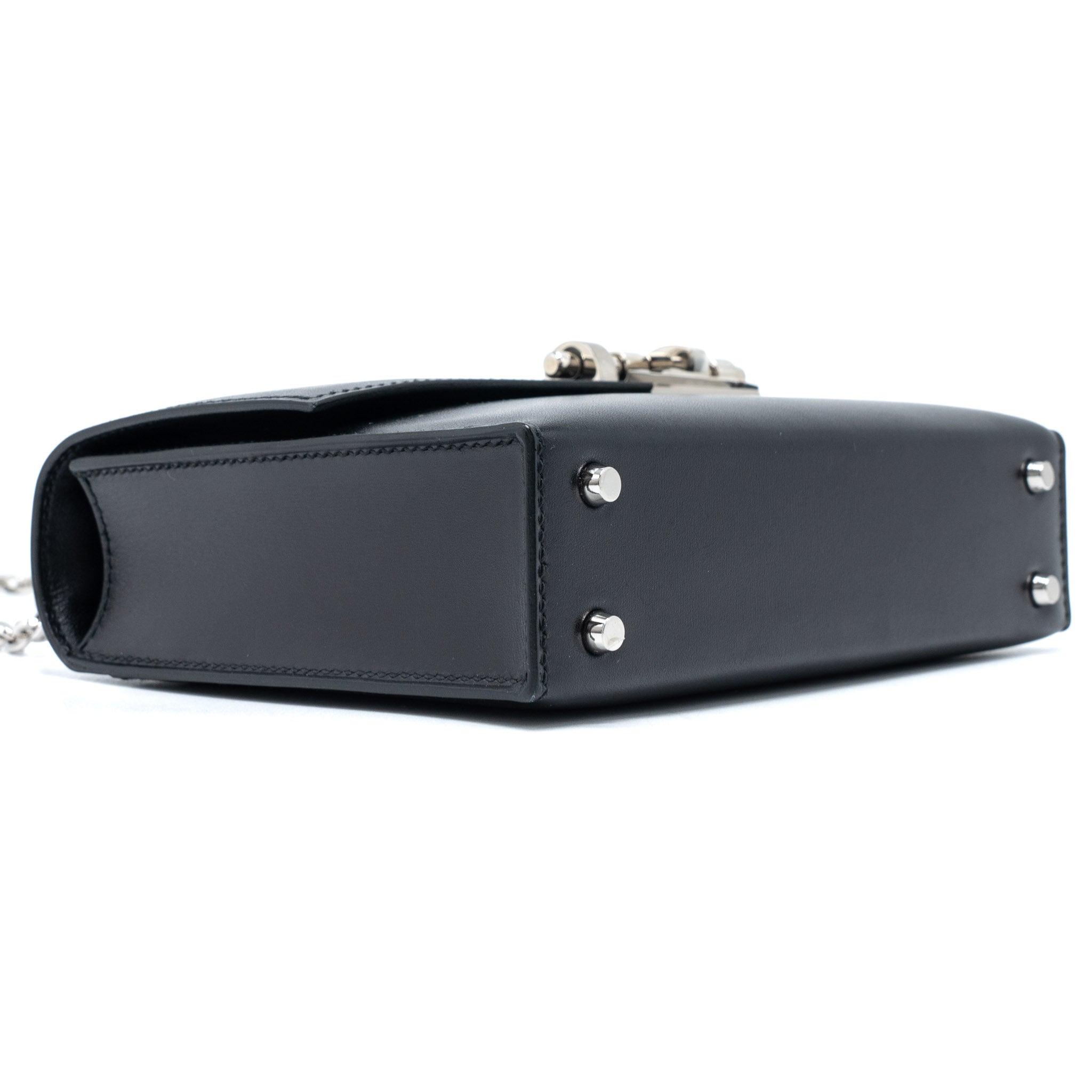 HERMES MINI VERROU BOX BLACK SHW