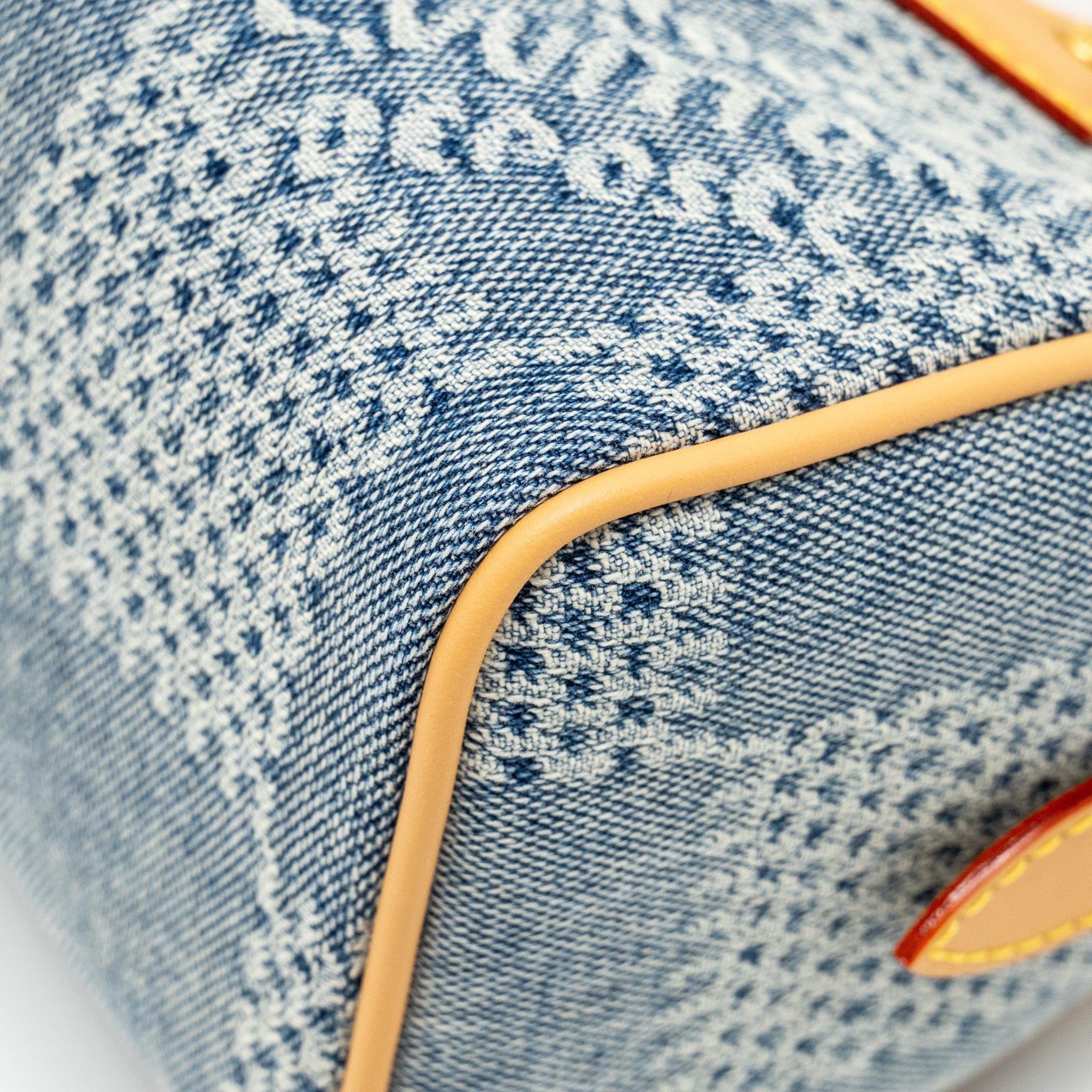 LOUIS VUITTON SPEEDY 18 BANDOULIERE DEMIER DENIM CANVAS GHW