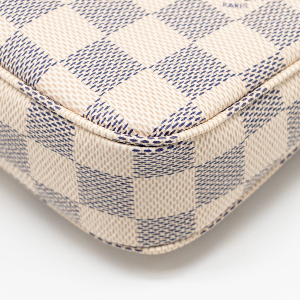 LOUIS VUITTON POCHETTE ACCESSORIES DAMIER AZUR CANVAS GHW