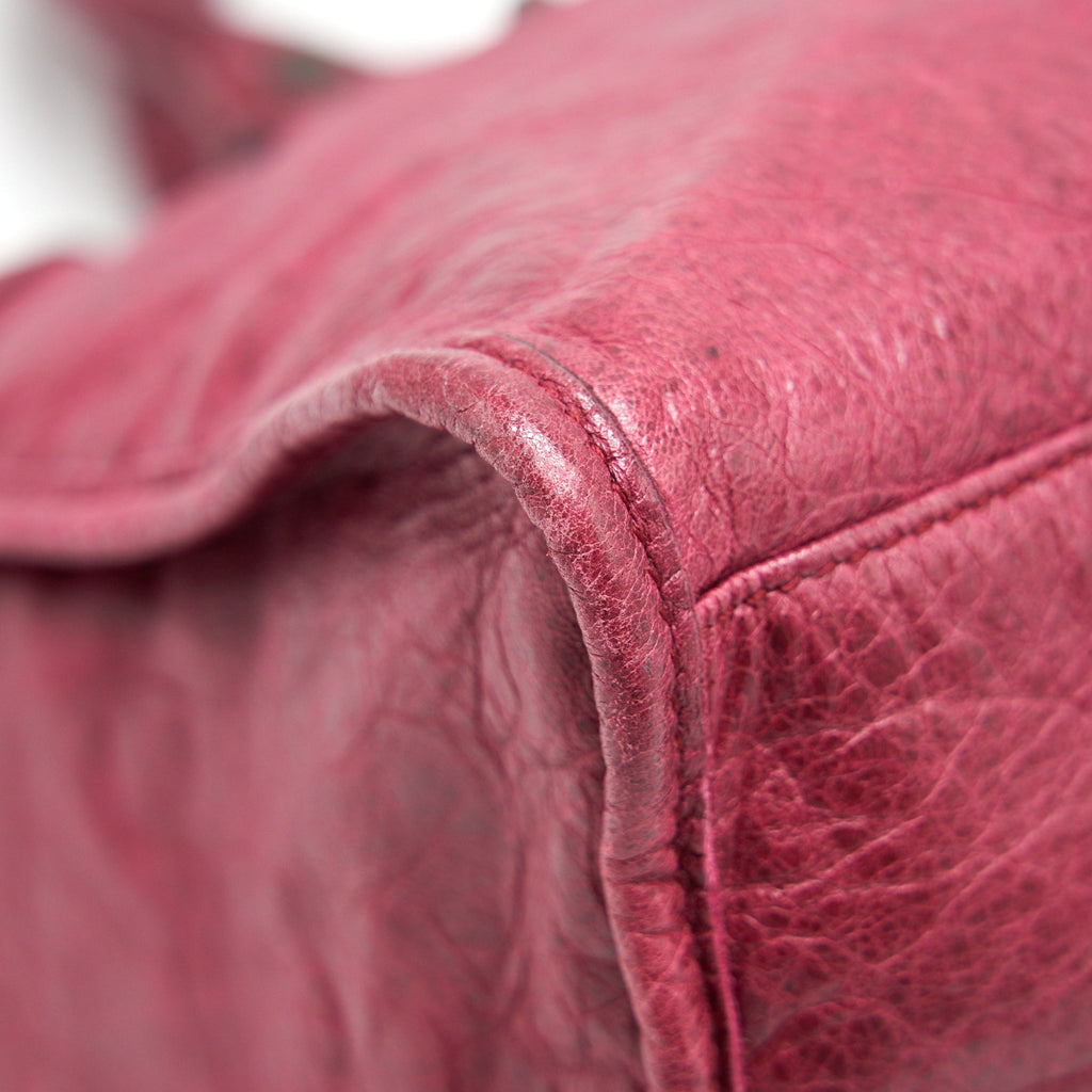 BALENCIAGA CLASSIC CITY BAG DARK RED