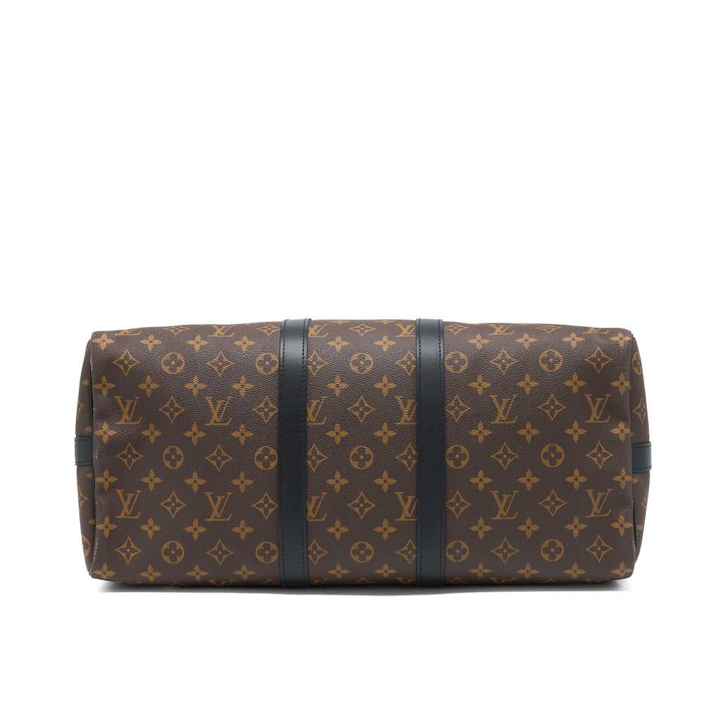 LOUIS VUITTON KEEPALL BANDOULIERE 45 MONOGRAM MACASSAR CANVAS SHW