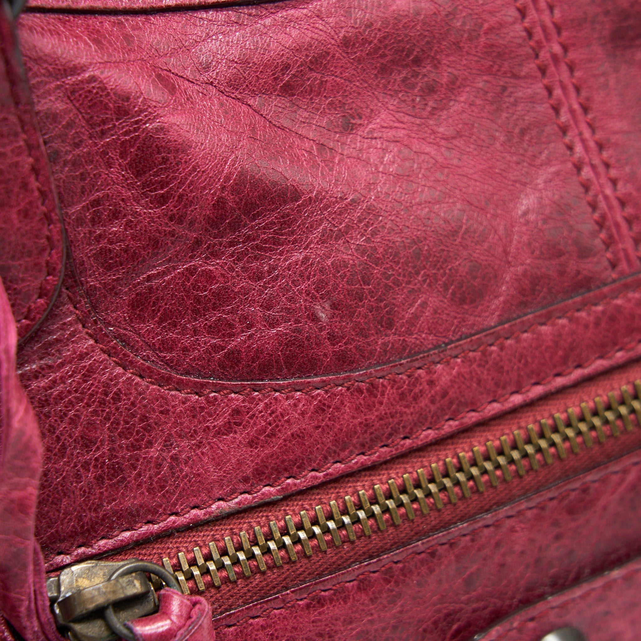 BALENCIAGA CLASSIC CITY BAG DARK RED