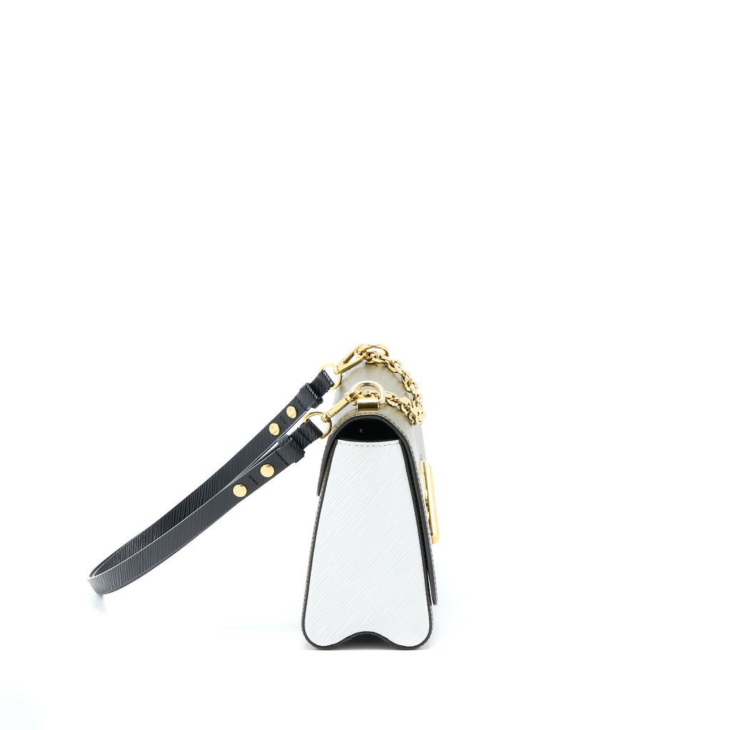 LOUIS VUITTON TWIST BAG MM EPI GREEN/WHITE GHW