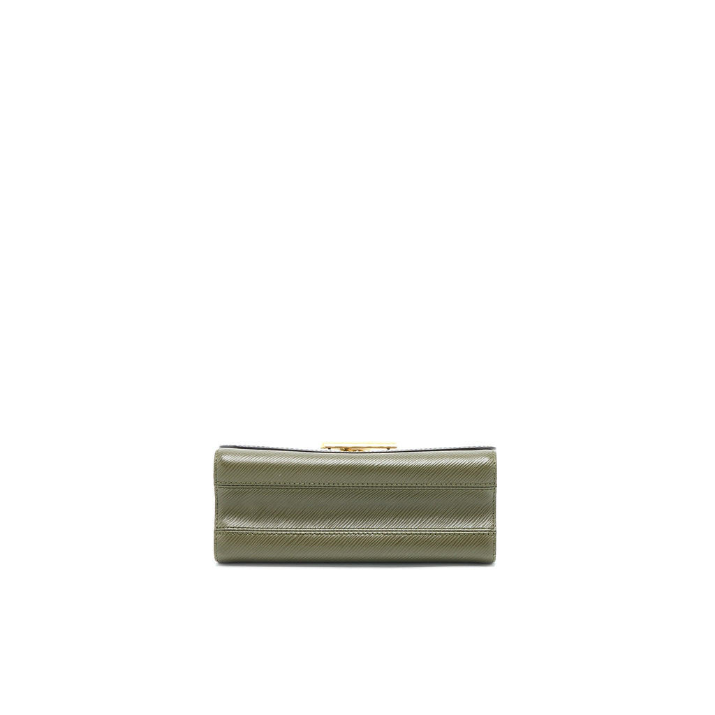 LOUIS VUITTON TWIST BAG MM EPI GREEN/WHITE GHW