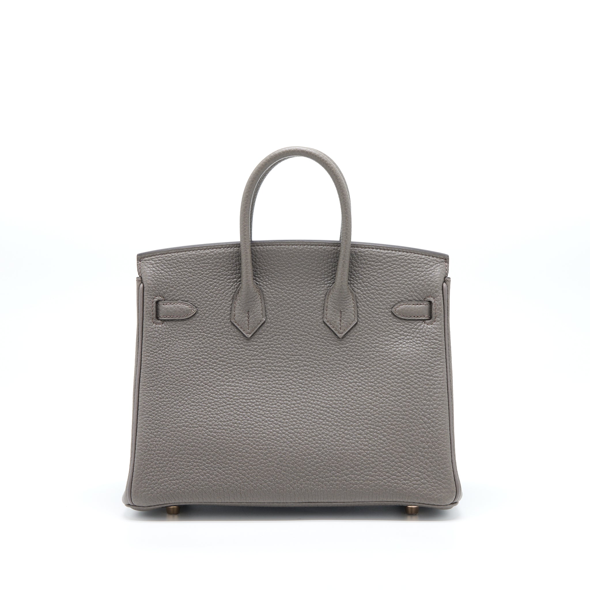 HERMES BIRKIN 25 TOGO 8F GRIS ETAIN RGHW