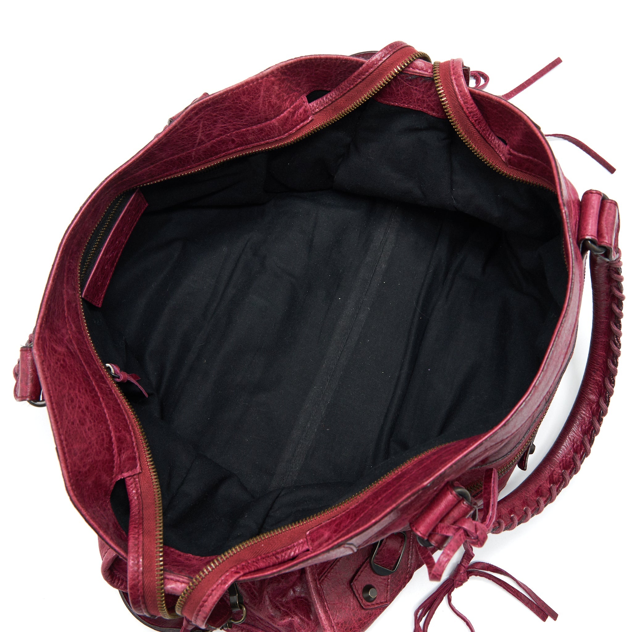 BALENCIAGA CLASSIC CITY BAG DARK RED