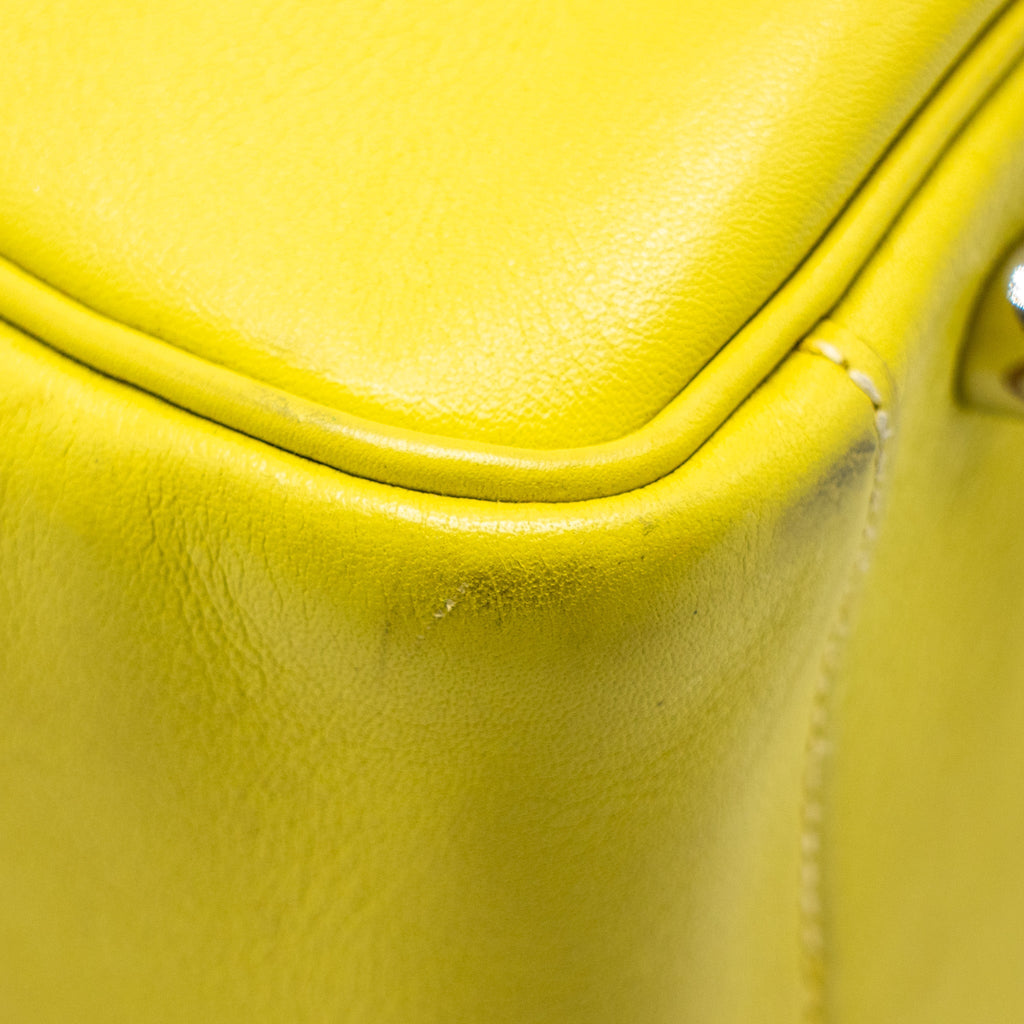 HERMES LINDY 30 SWIFT LIME SHW SQUARE O