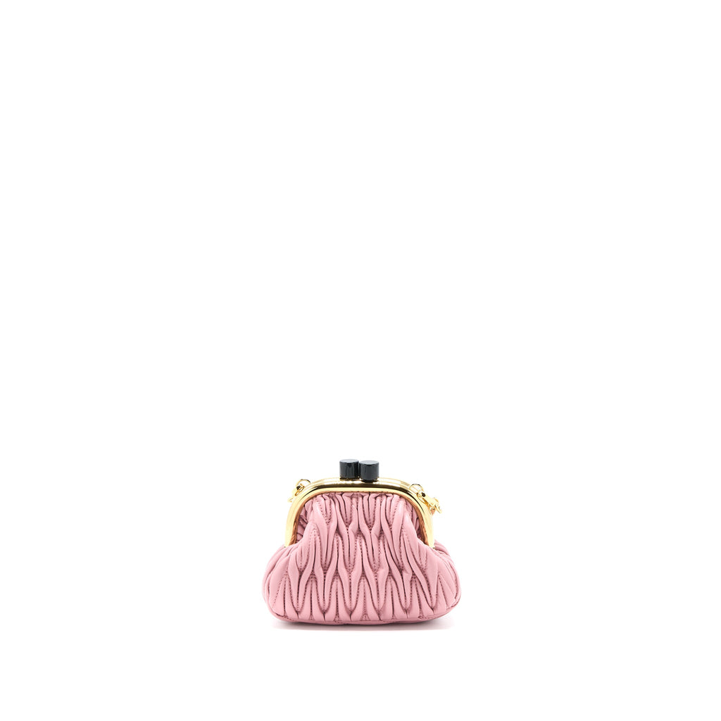 MIU MIU MIU BELLE MINI BAG NAPPA PINK GHW