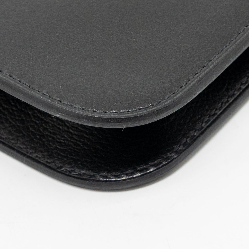 HERMES ZIPENGO CHAINE D’ANCRE TO GO POUCH EVERGRAIN CALFSKIN BLACK SHW