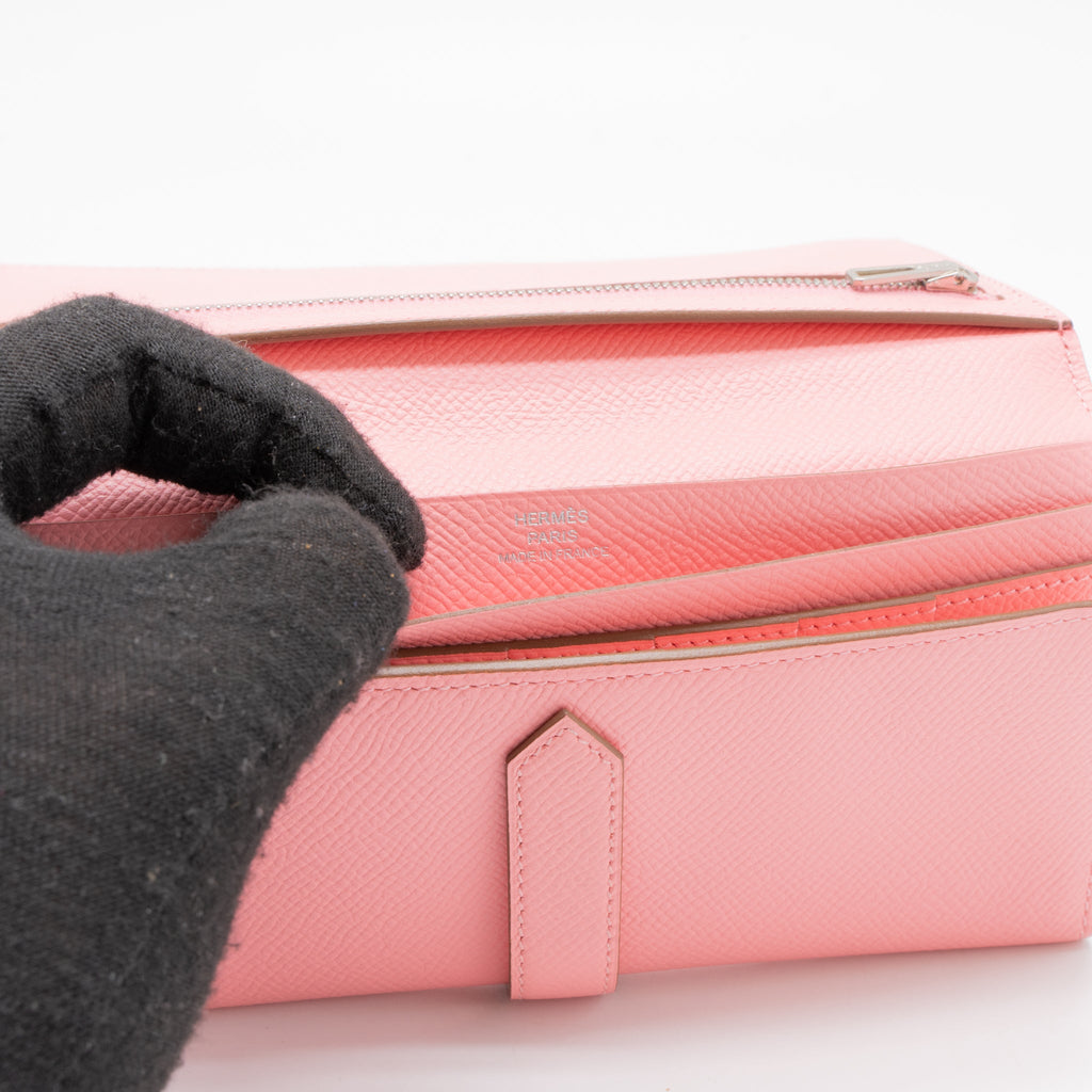 HERMES BEARN LONG WALLET EPSOM 1Q ROSE CONFETTI SHW