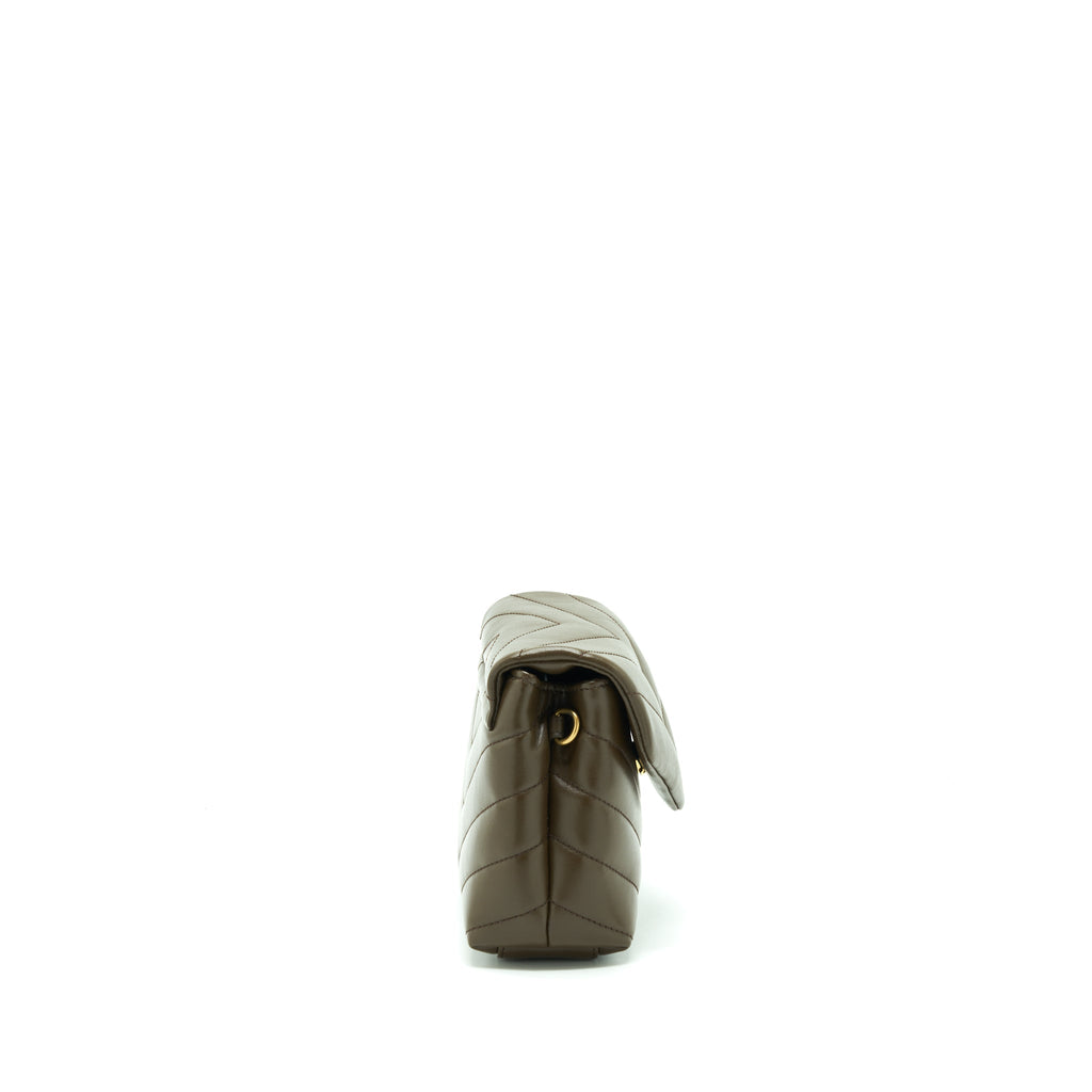SAINT LAURENT/ YSL LOU LOU BAG BROWN GHW