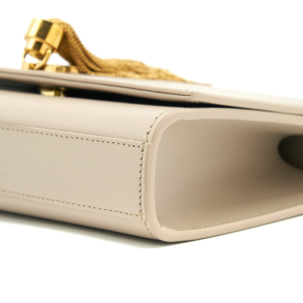 SAINT LAURENT KATE BAG WITH TASSEL BEIGE GHW
