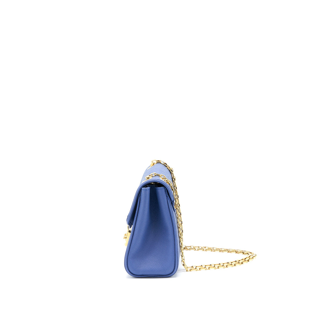LOUIS VUITTON SAINT GERMAINE CROSSBODY BAG MONOGRAM EMPREINTE BLUE GHW