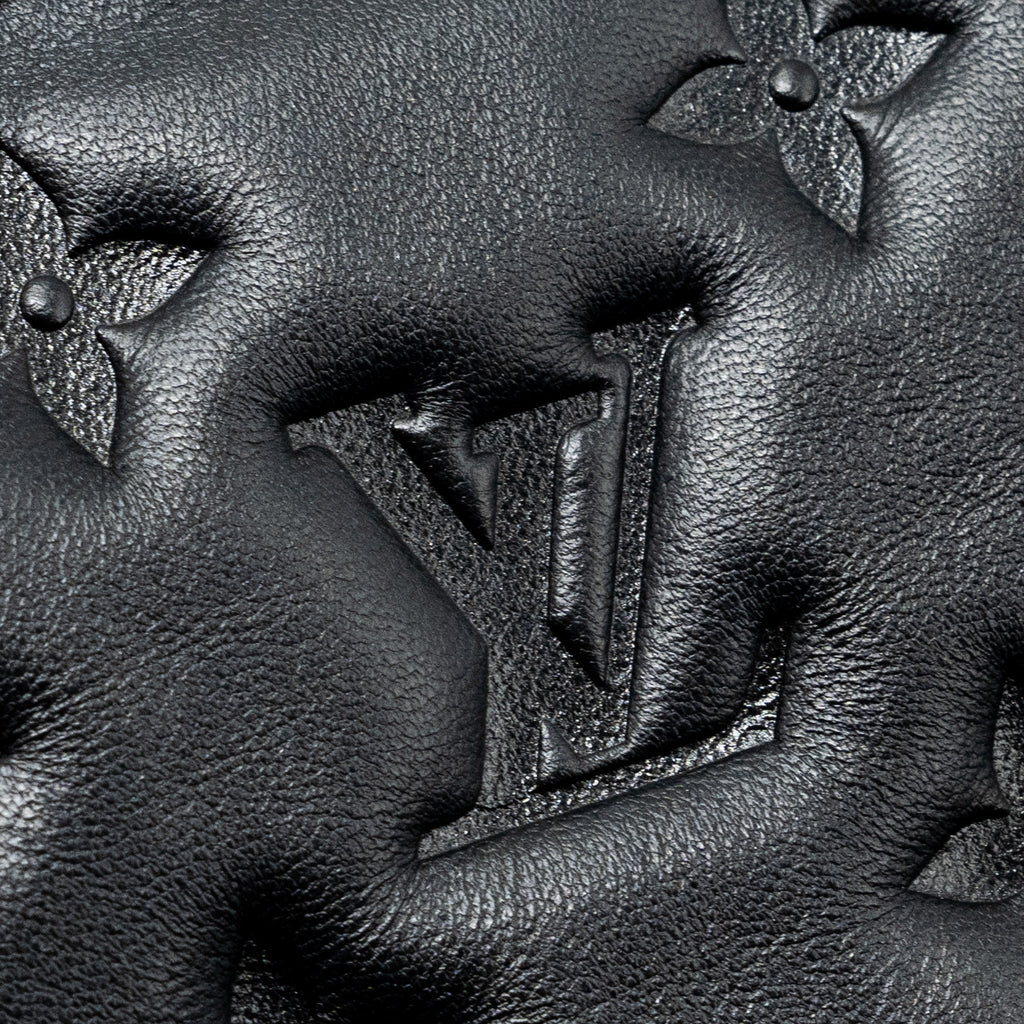 LOUIS VUITTON COUSSIN BB MONOGRAM EMPREINTE LAMBSKIN BLACK GHW