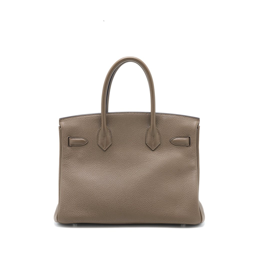 HERMES BIRKIN 30 TOGO 8F GRIS ETAIN SHW