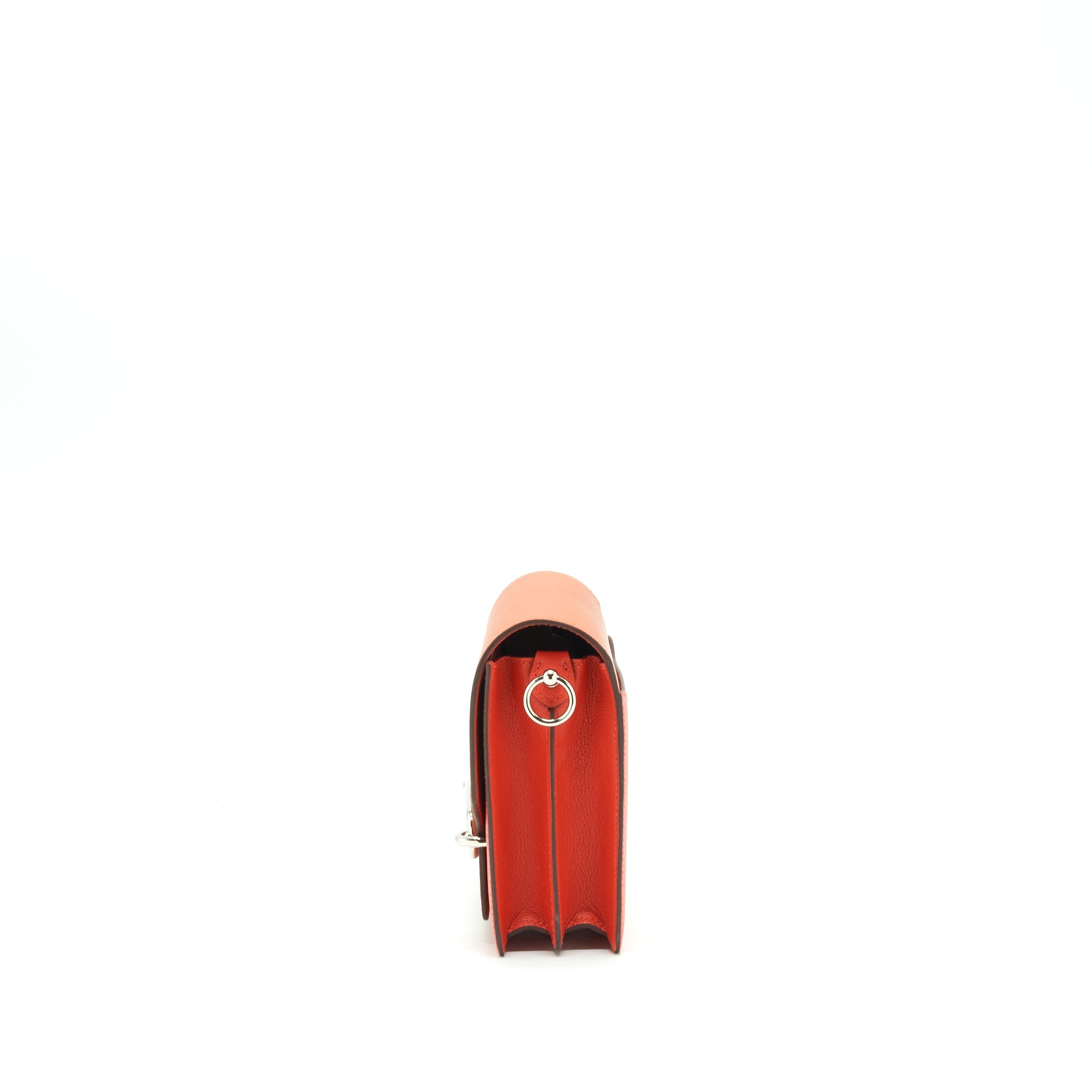 HERMES MINI ROULIS EVERCOLOR BICOLOR CAPUCINE/TERRE BATTUE SHW