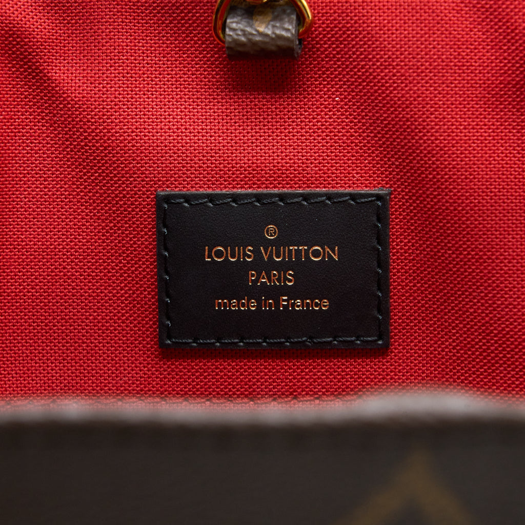 LOUIS VUITTON ON THE GO GM MONOGRAM REVERSE CANVAS GHW