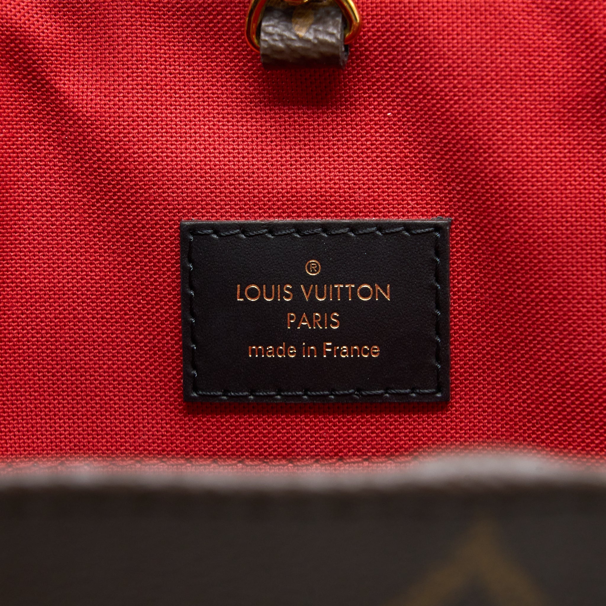 LOUIS VUITTON ON THE GO GM MONOGRAM REVERSE CANVAS GHW