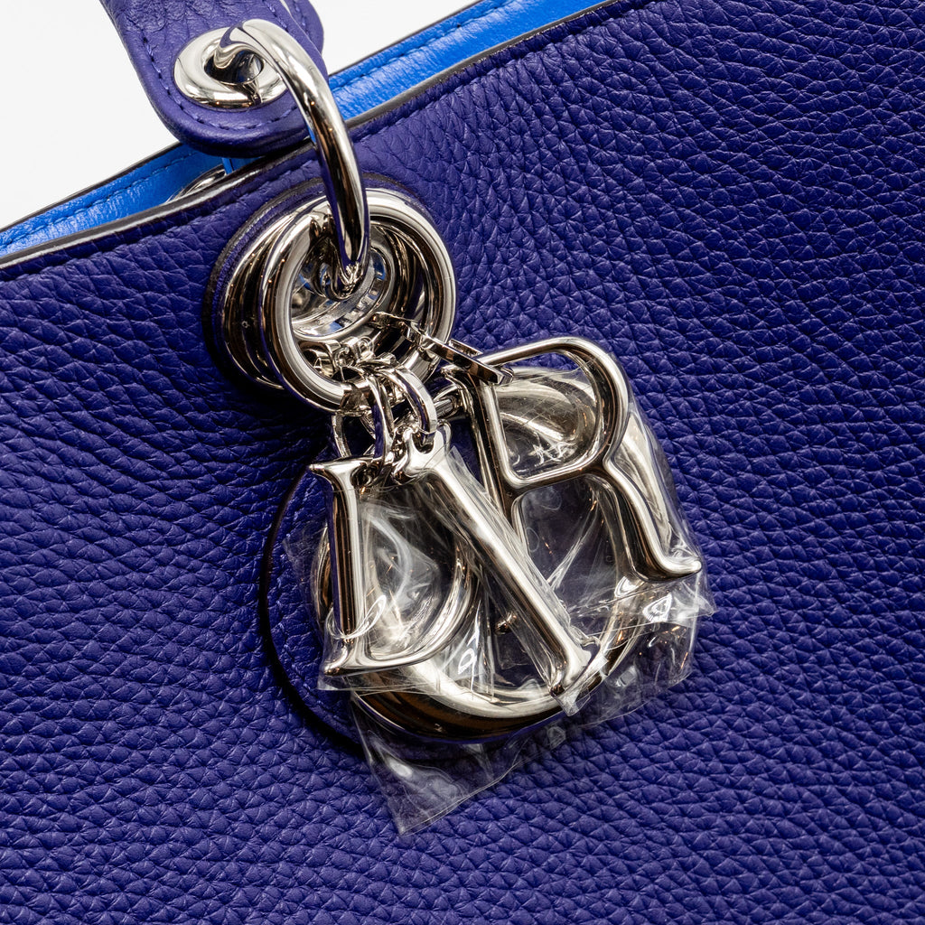 DIOR DIORISSIMO TOTE BAG CALFSKIN PURPLE/BLUE SHW