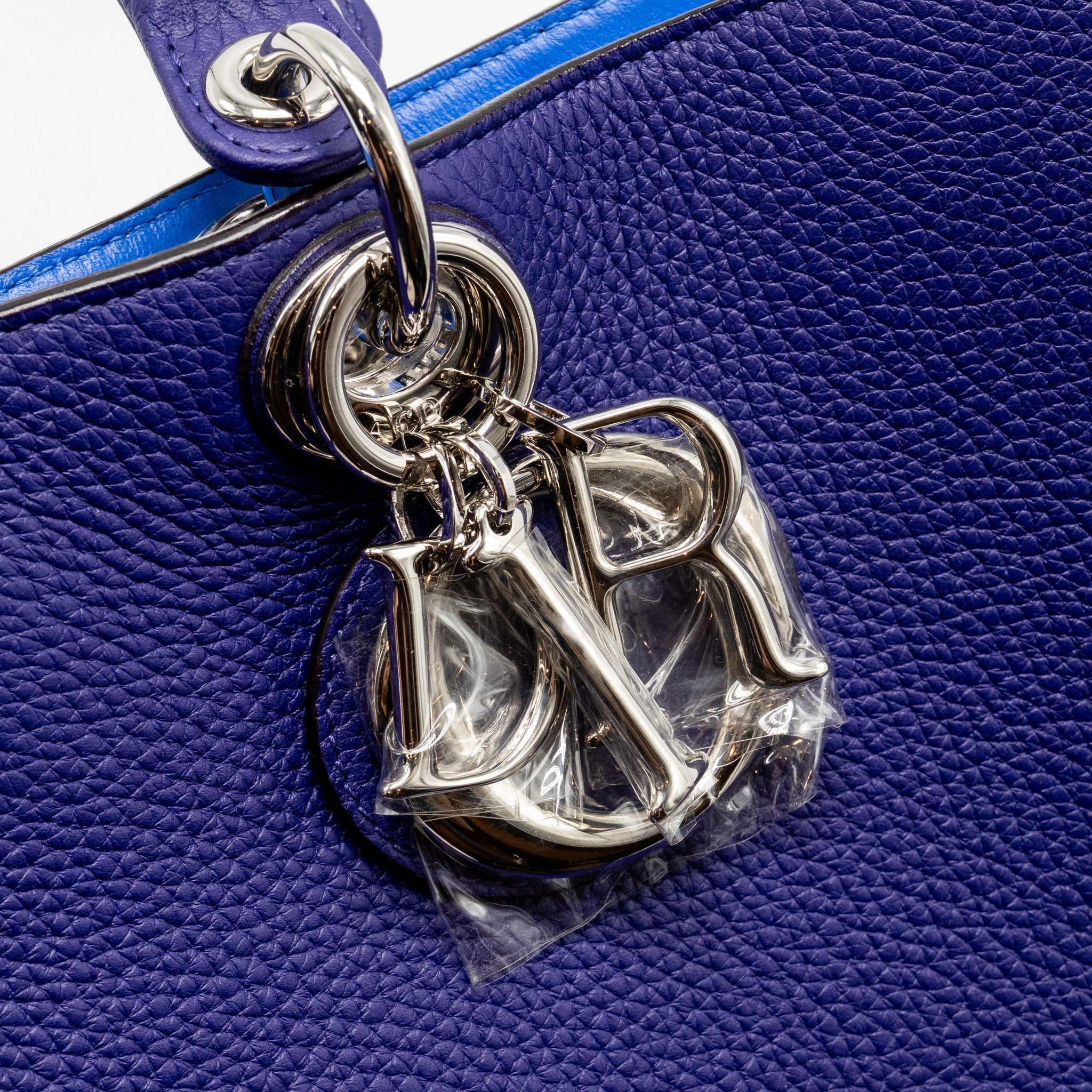 DIOR DIORISSIMO TOTE BAG CALFSKIN PURPLE/BLUE SHW