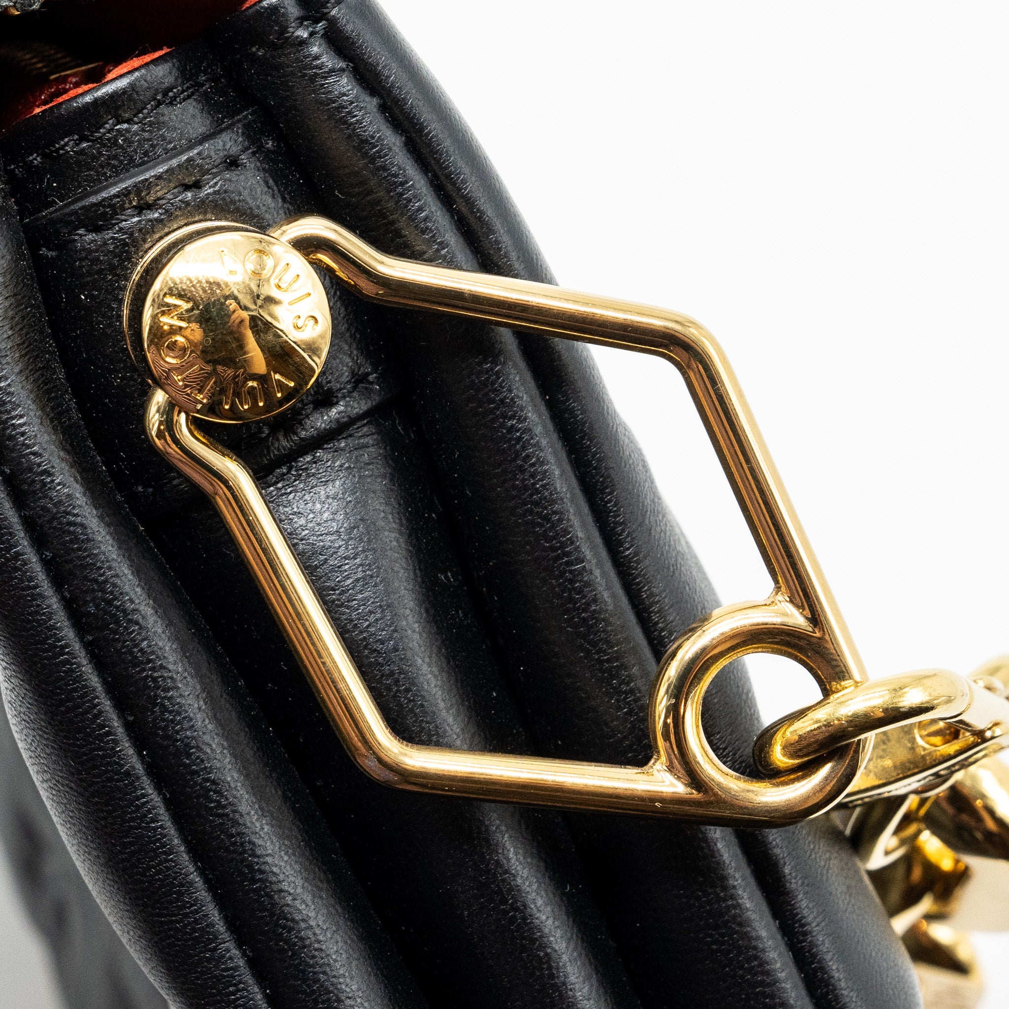 LOUIS VUITTON COUSSIN BB MONOGRAM EMPREINTE LAMBSKIN BLACK GHW