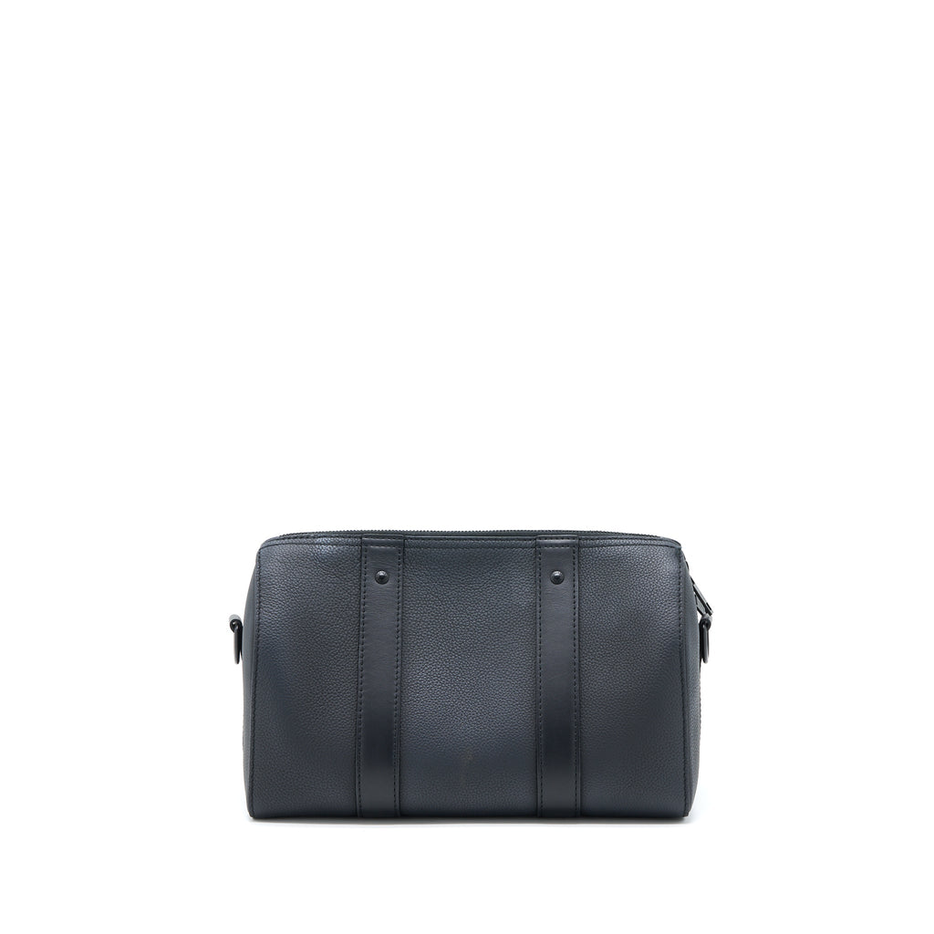 LOUIS VUITTON CITY KEEPALL GRAINED CALFSKIN BLACK WITH BLACK HARDWARE (NEW VERSION)