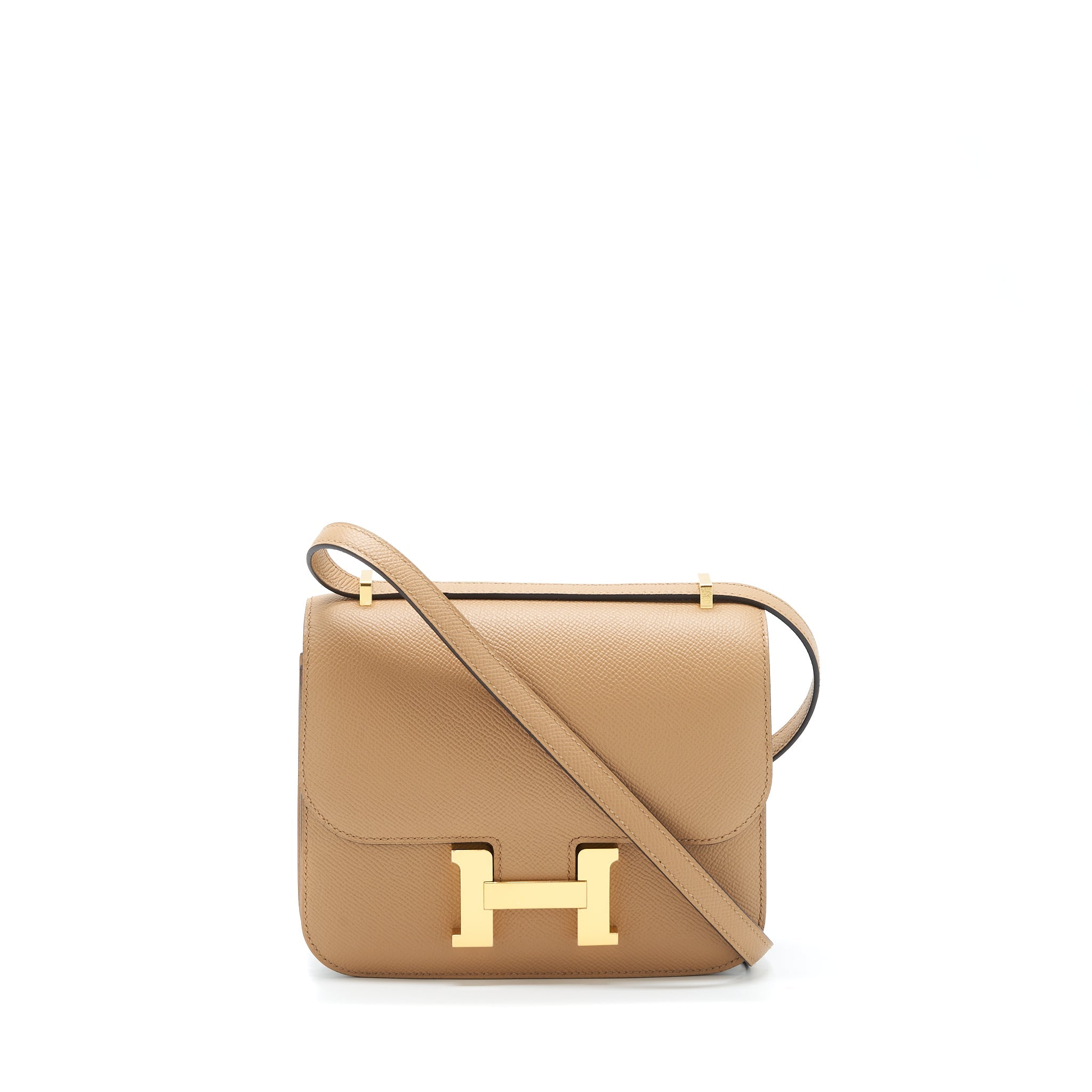 HERMES MINI CONSTANCE EPSOM 0M CHAI GHW
