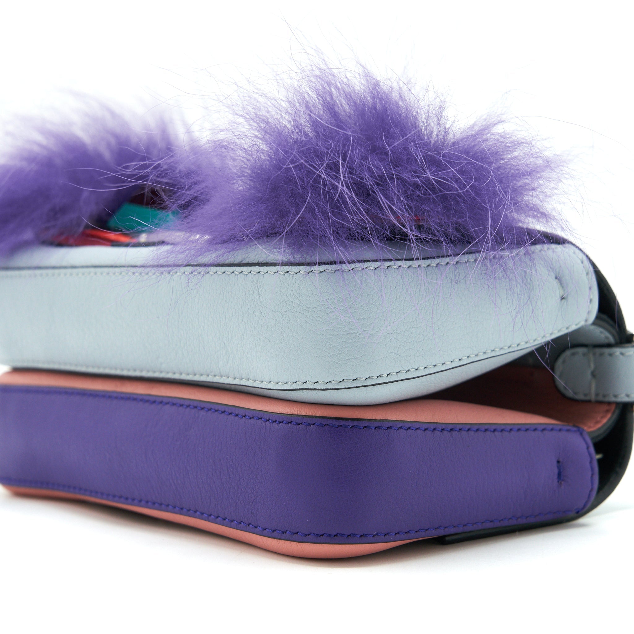 FENDI MICRO BAGUETTE MONSTER DOUBLE SIDED BAG MULTI COLOUR