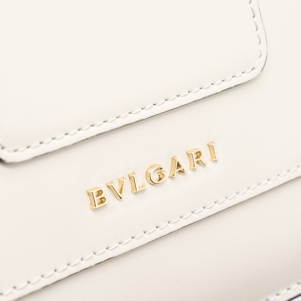 BVLGARI TOP HANDLE SERPENTI FOREVER CROSSBODY BAG CALFSKIN WHITE AGATE  LGHW