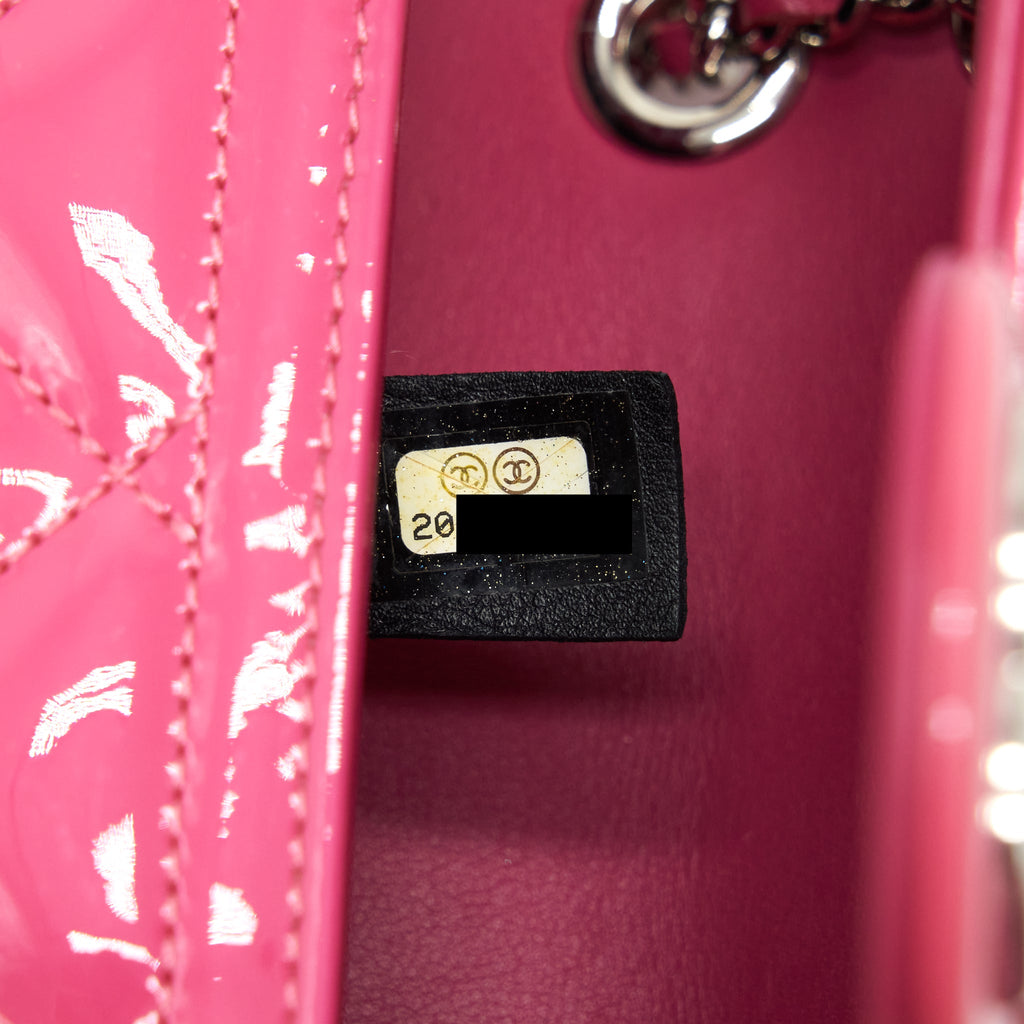 CHANEL COCO SHINE FLAP BAG PATENT PINK SHW