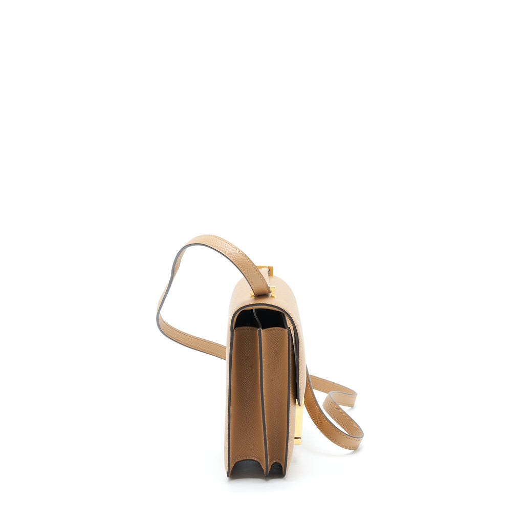 HERMES MINI CONSTANCE EPSOM 0M CHAI GHW