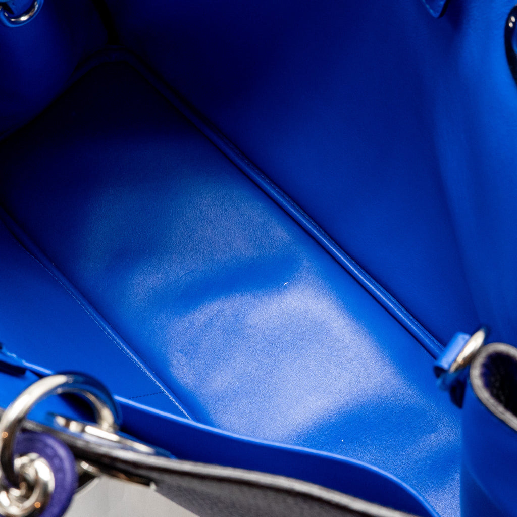 DIOR DIORISSIMO TOTE BAG CALFSKIN PURPLE/BLUE SHW