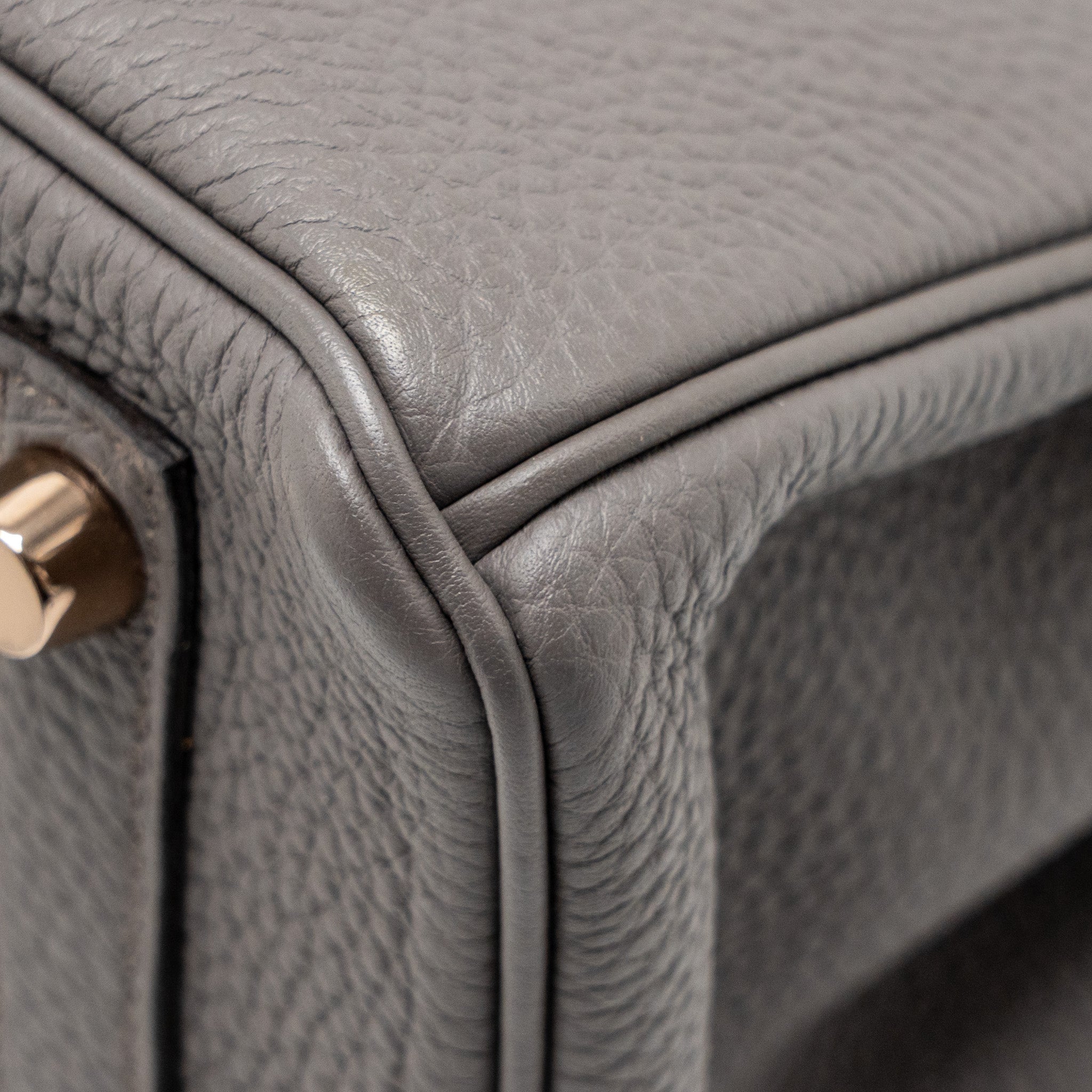 HERMES BIRKIN 25 TOGO GRIS ETAIN RGHW