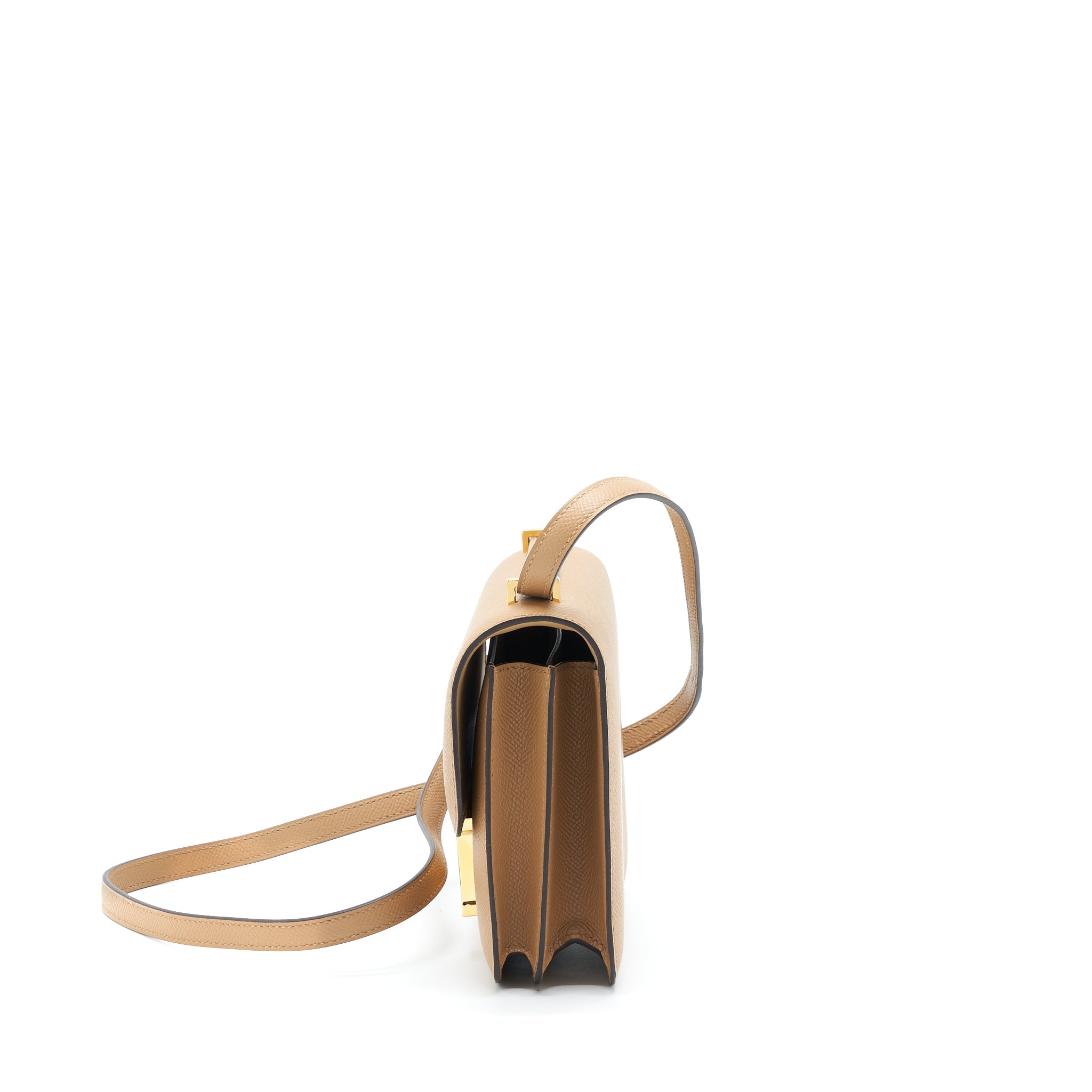 HERMES MINI CONSTANCE EPSOM 0M CHAI GHW