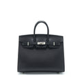 HERMES BIRKIN 25 SELLIER MADAME BLACK SHW