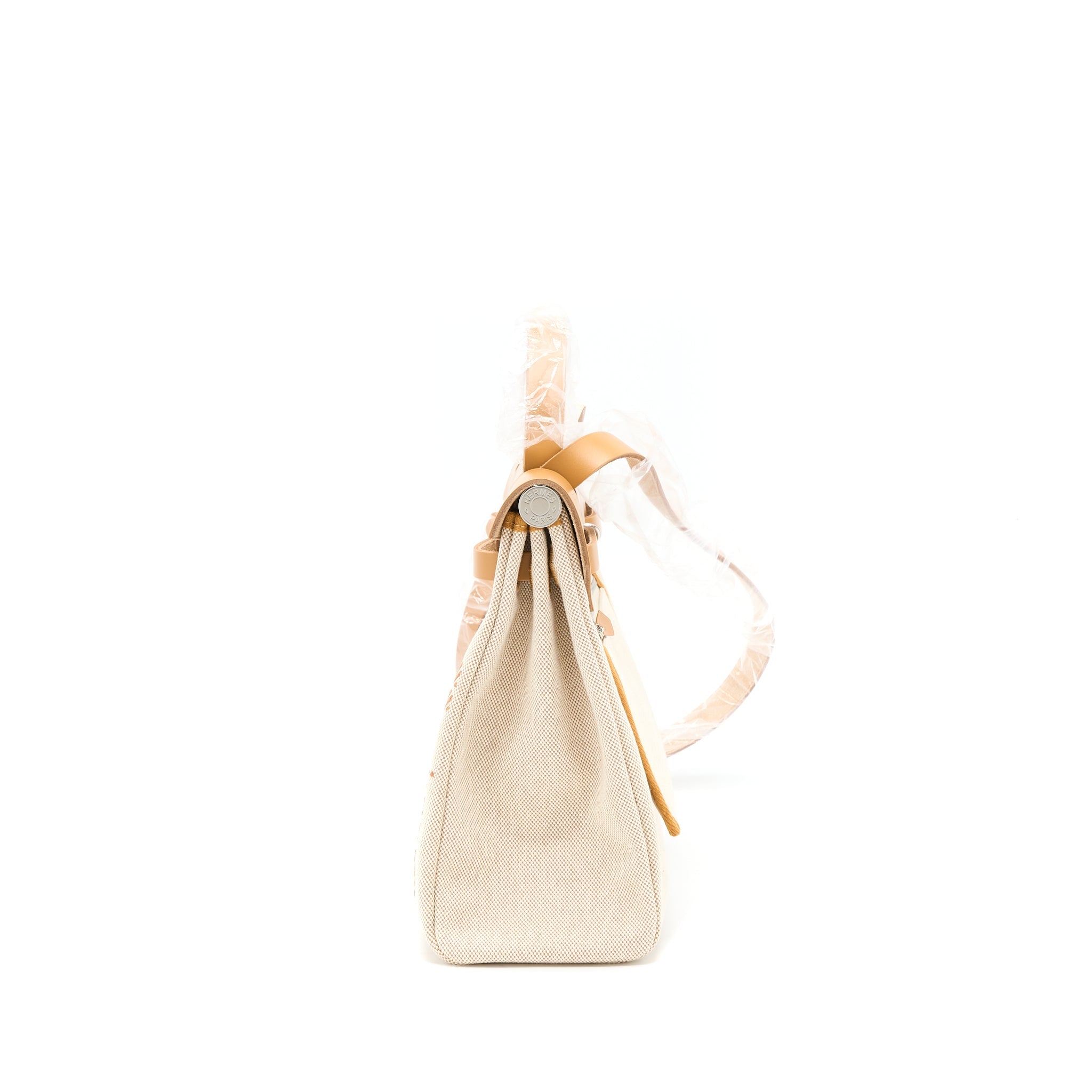HERMES HERBAG ZIP 31 TOILE H EN RELIEF BRIDES SABLE/ECRU-BEIGE/NAT SABLE