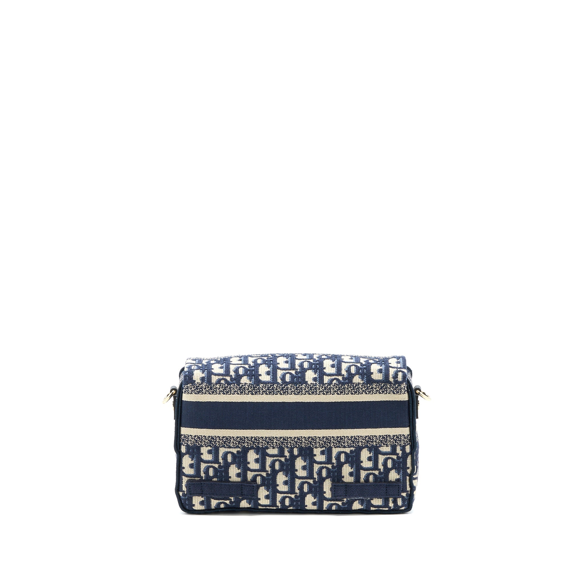 DIOR SMALL DIORCAMP BAG BLUE OBLIQUE EMBROIDERY LGHW
