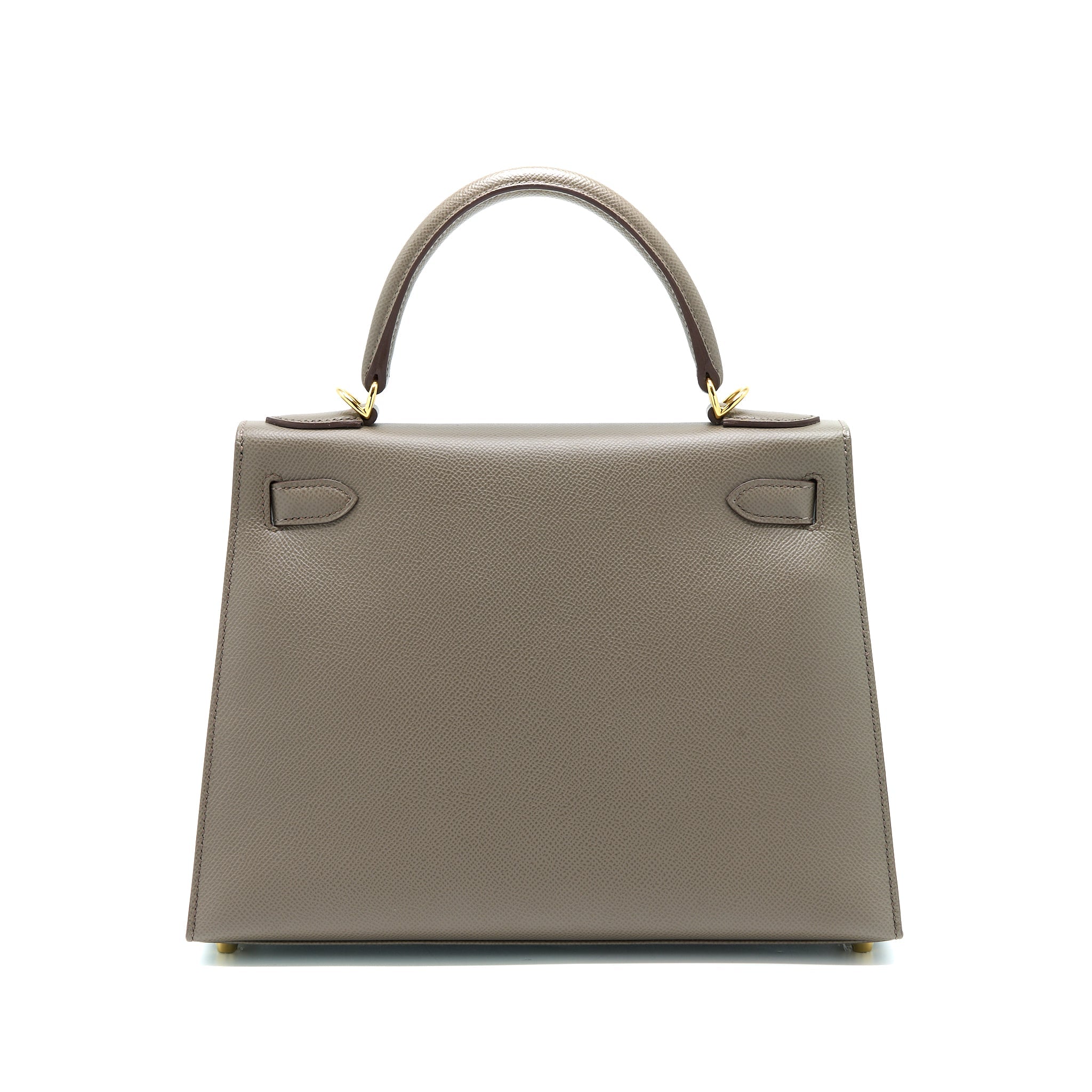 HERMES KELLY 28 SELLIER EPSOM 8F GRIS ETAIN GHW