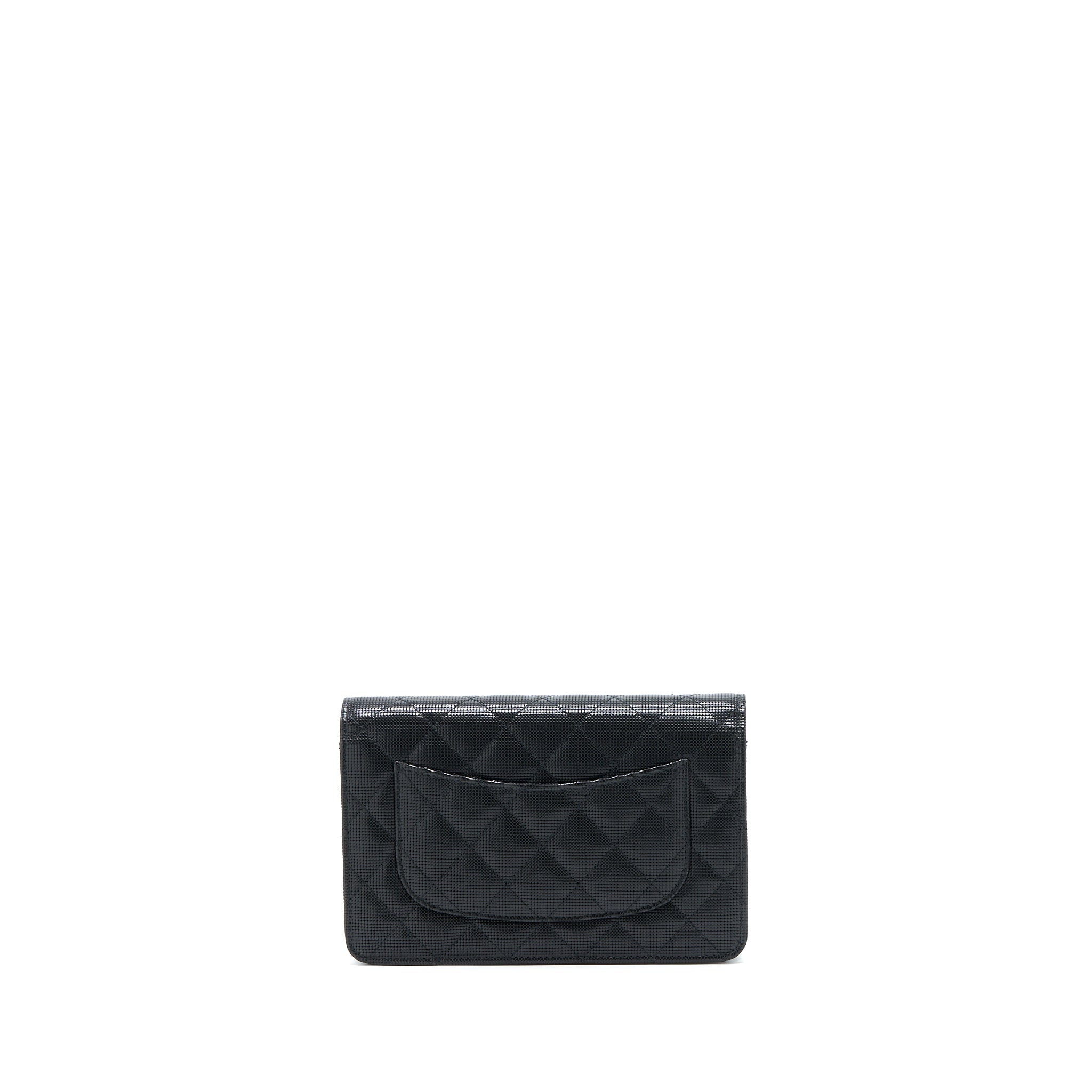 CHANEL LIMITED WALLET ON CHAIN CALFSKIN BLACK GHW