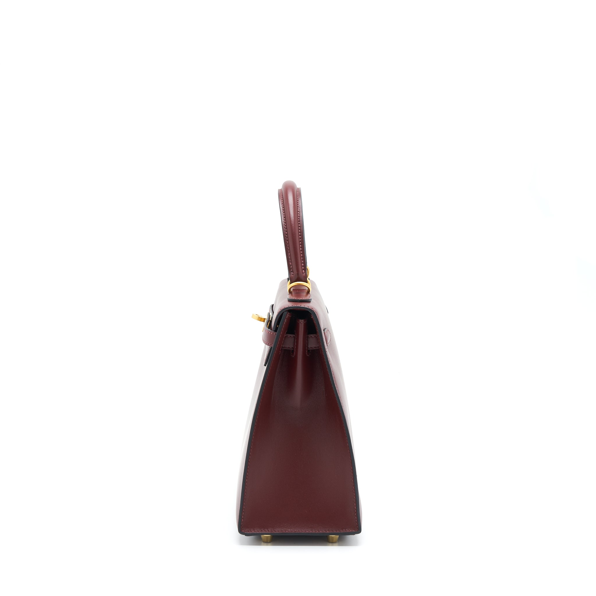 HERMES KELLY 25 SPECIAL ORDER SOMBRERO ROUGE H BRUSHED GHW