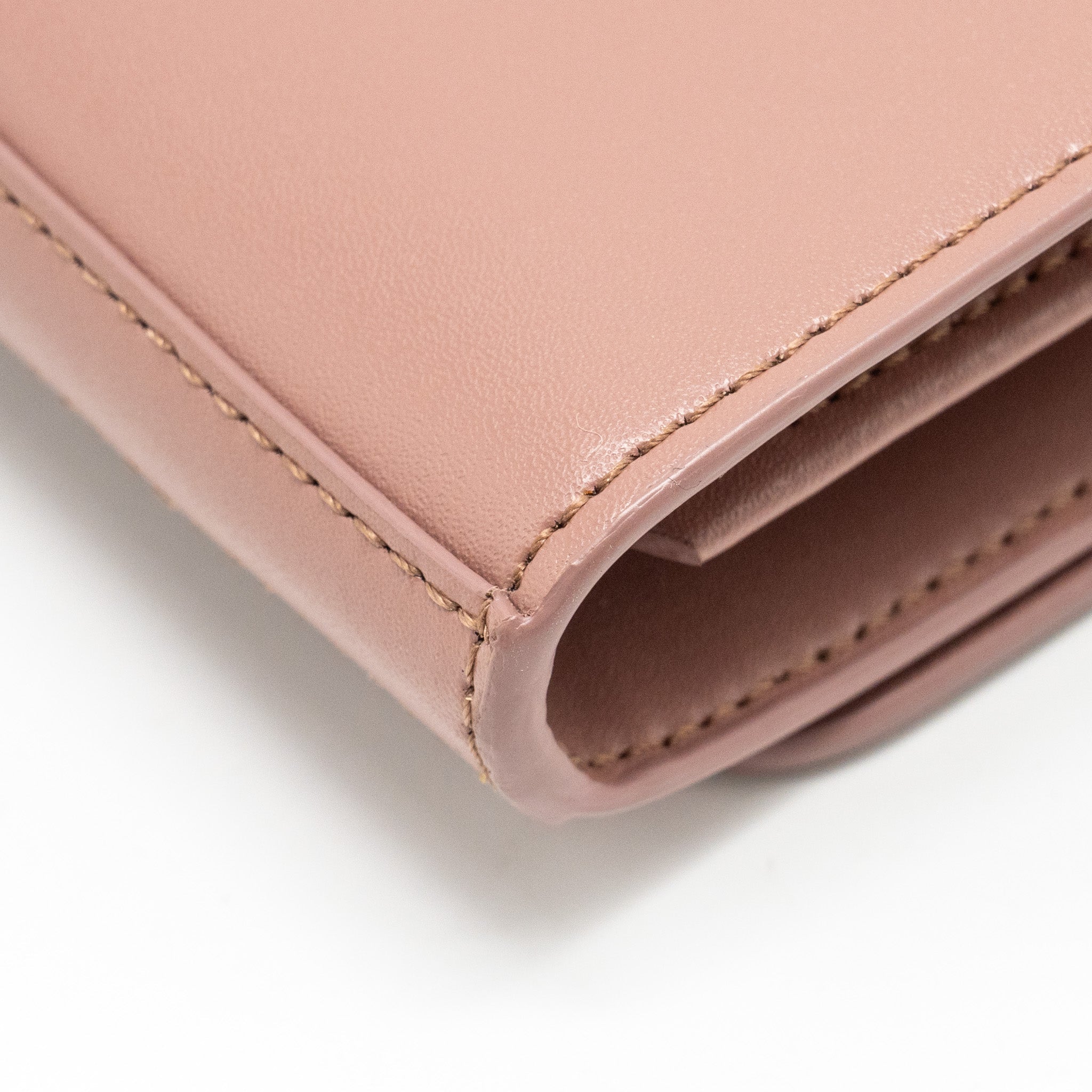 FENDI LOGO CROSSBODY BAG CALFSKIN LIGHT PINK SHW