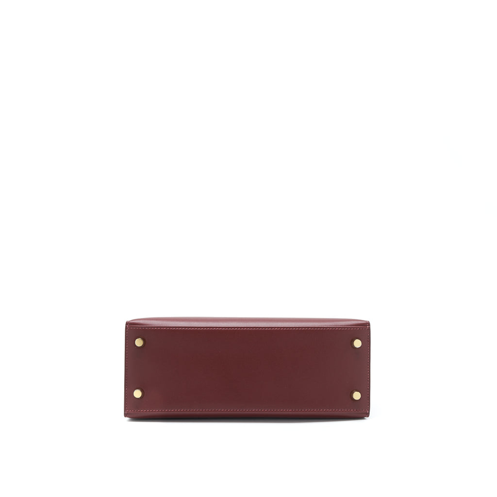 HERMES KELLY 25 SPECIAL ORDER SOMBRERO ROUGE H BRUSHED GHW