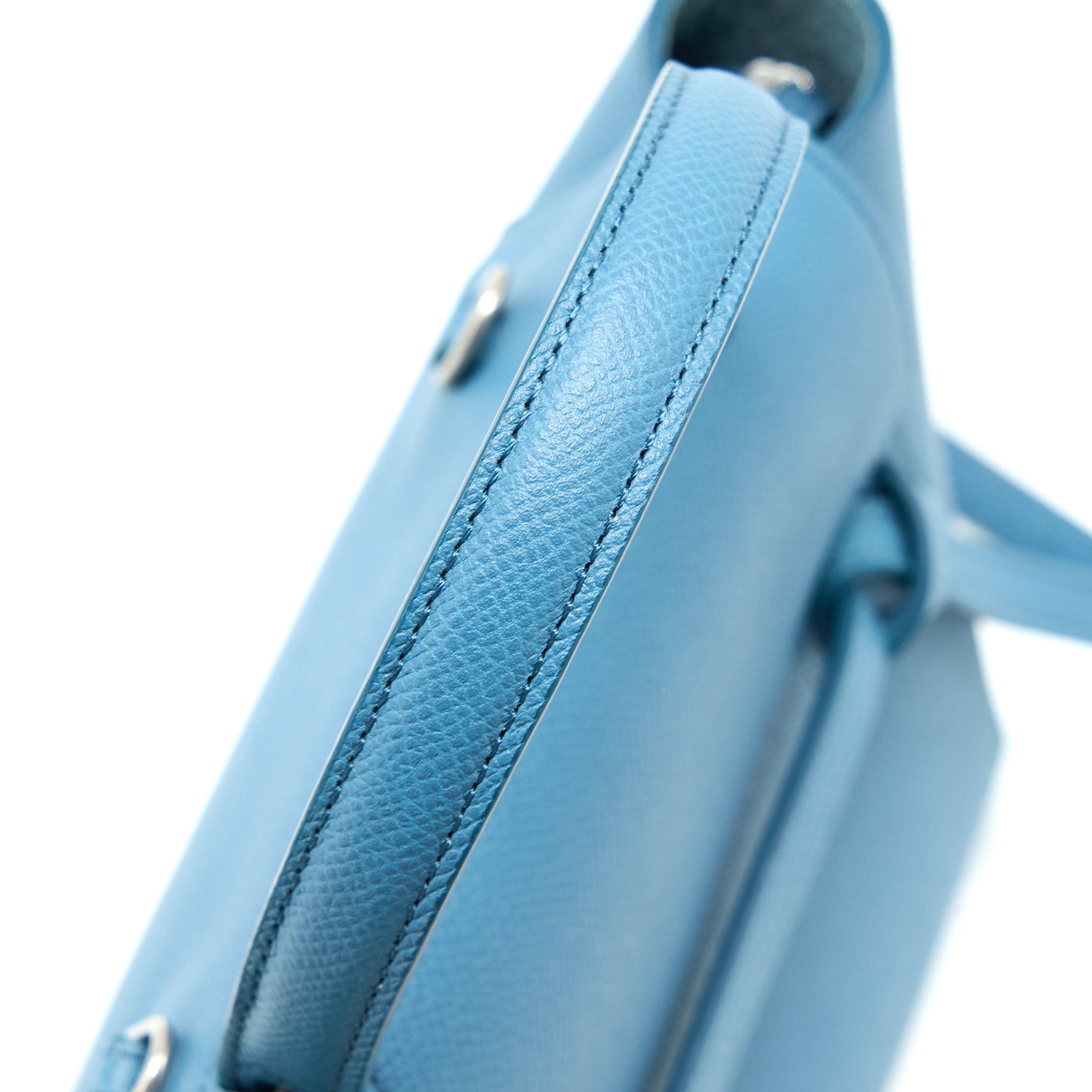 CELINE NANO BELT BAG GRAINED CALFSKIN BLUE SHW