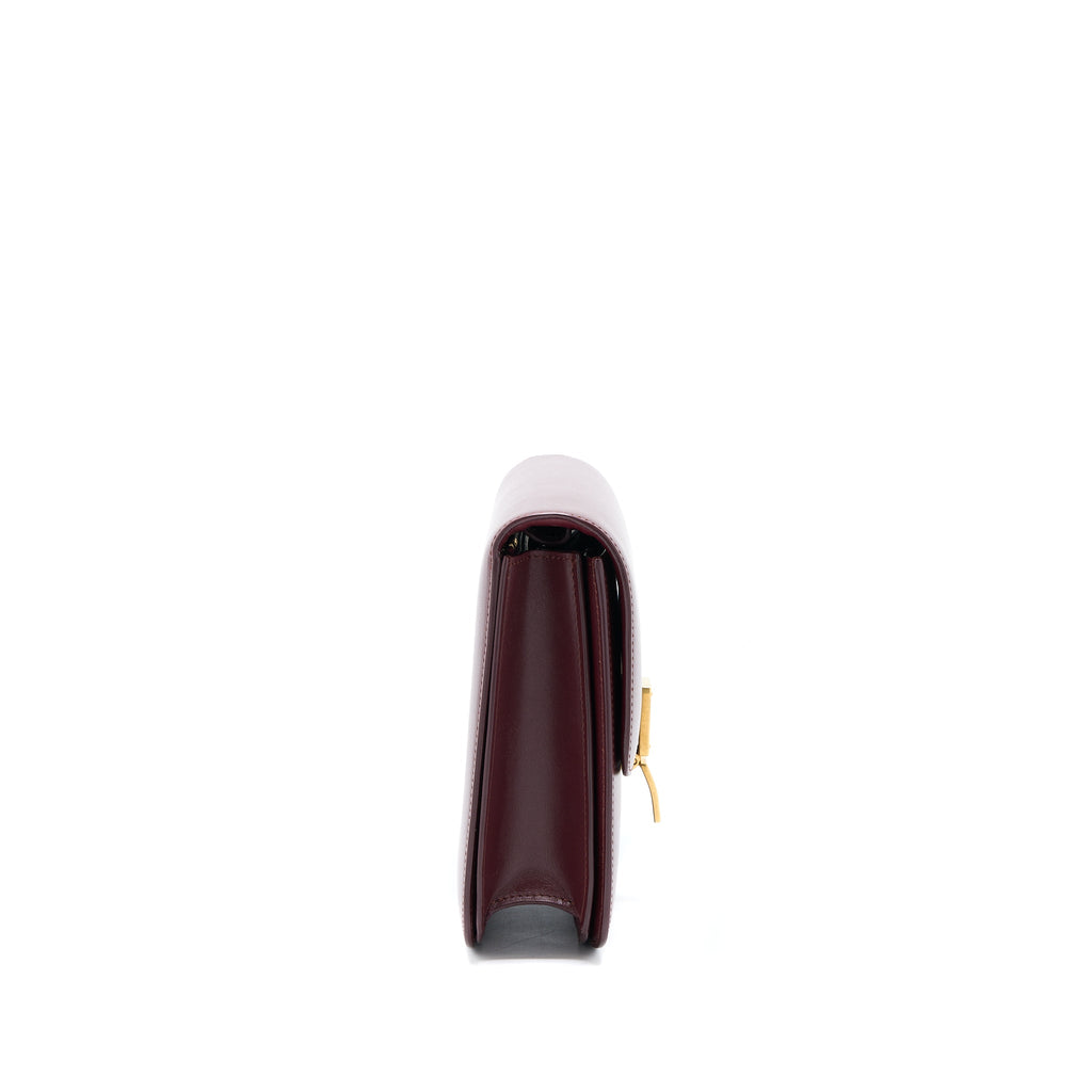 CELINE CLASSIC MEDIUM BOX CALFSKIN BURGUNDY GHW
