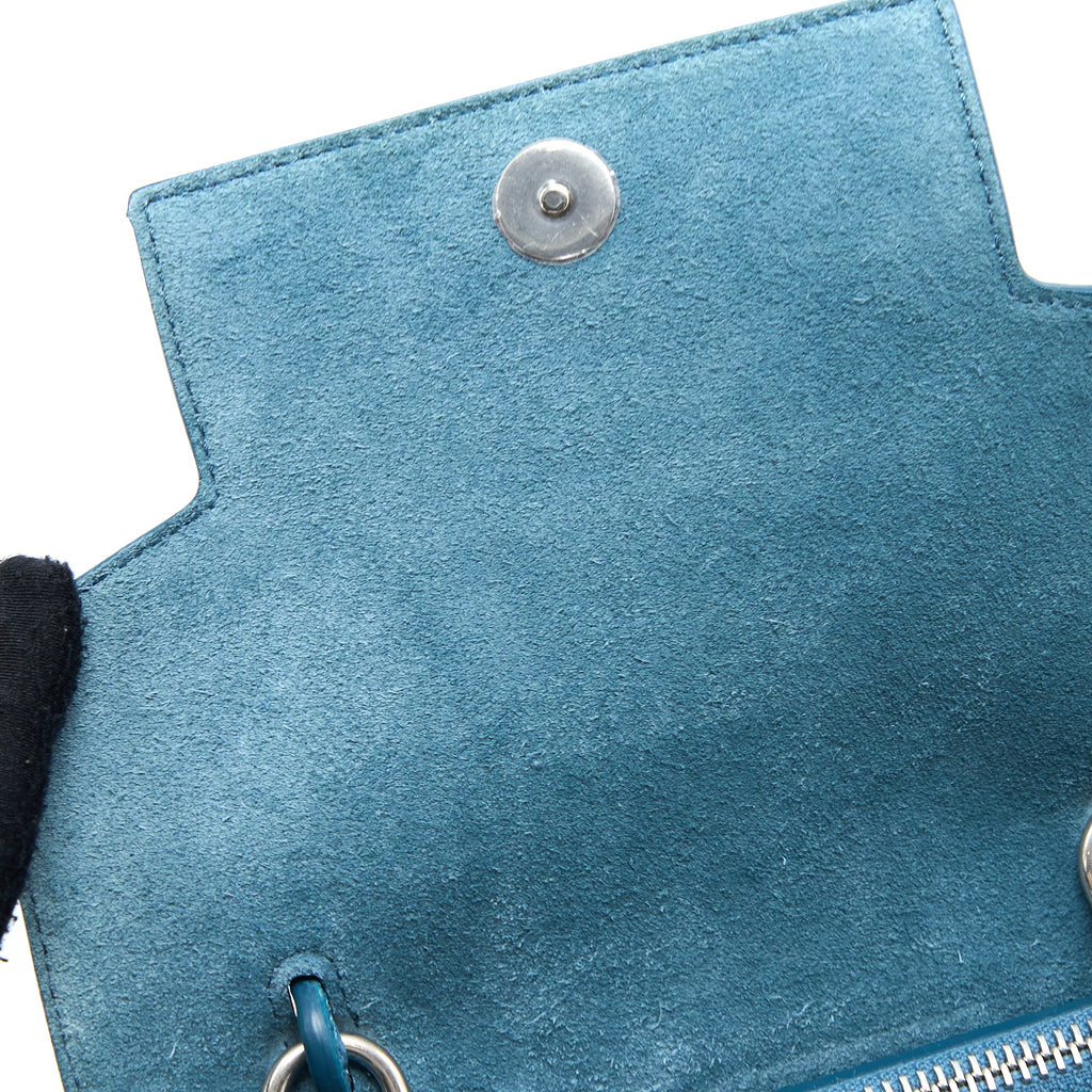 CELINE NANO BELT BAG GRAINED CALFSKIN BLUE SHW
