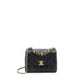 CHANEL 22K COCO FIRST CAVIAR LEATHER BLACK GHW (MICROCHIP)