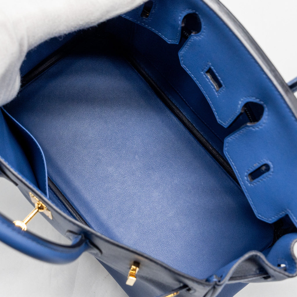 HERMES BIRKIN 25 SWIFT BLUE BRIGHTON GHW