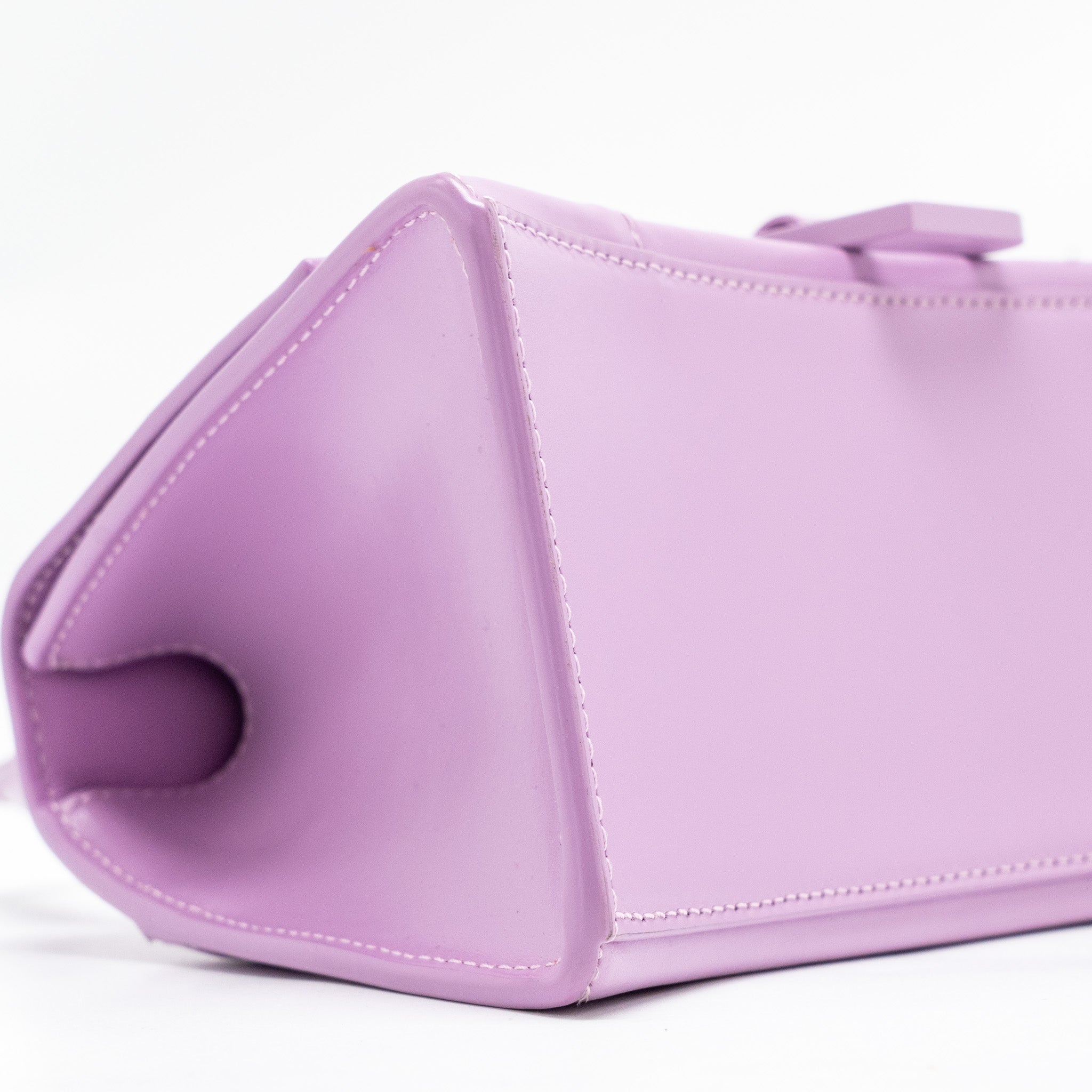BALENCIAGA SMALL HOURGLASS BAG CALFSKIN LIGHT PURPLE SHW