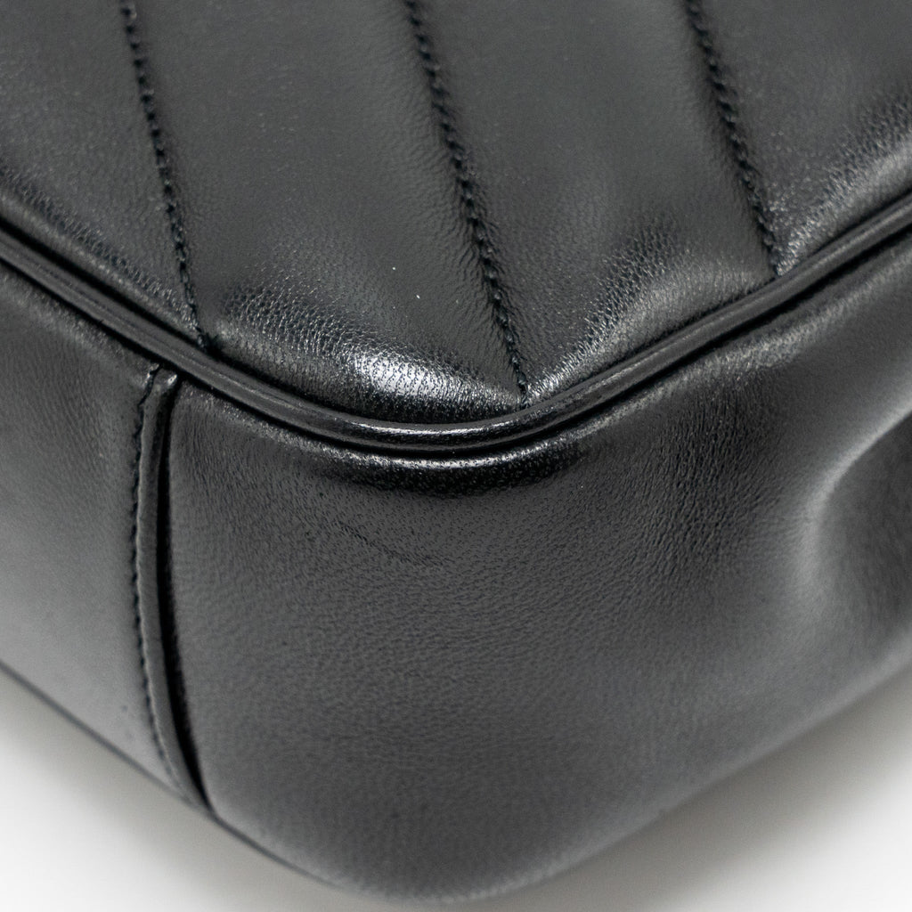 SAINT LAURENT/YSL SMALL LOULOU BAG LAMBSKIN BLACK GHW