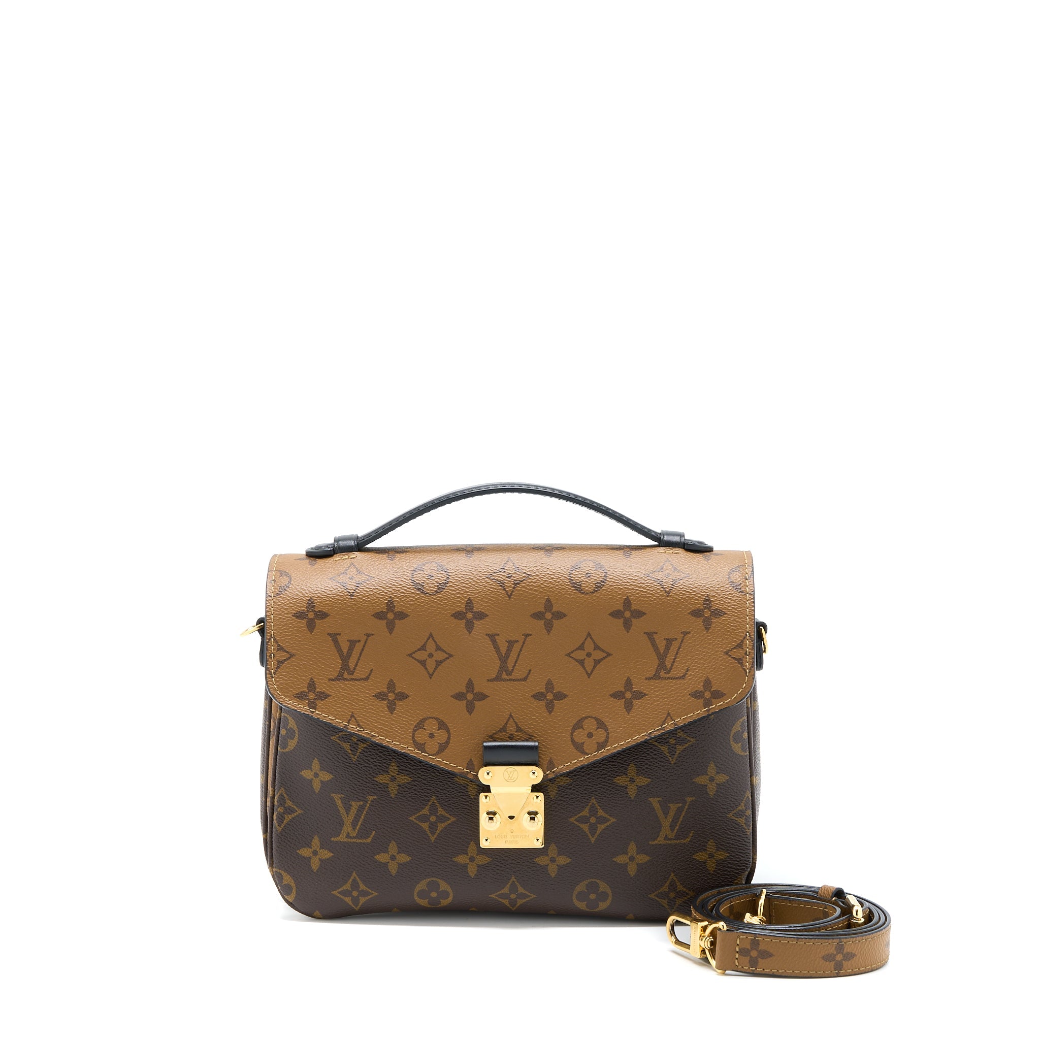 LOUIS VUITTON POCHETTE MÉTIS MONOGRAM REVERSE CANVAS GHW